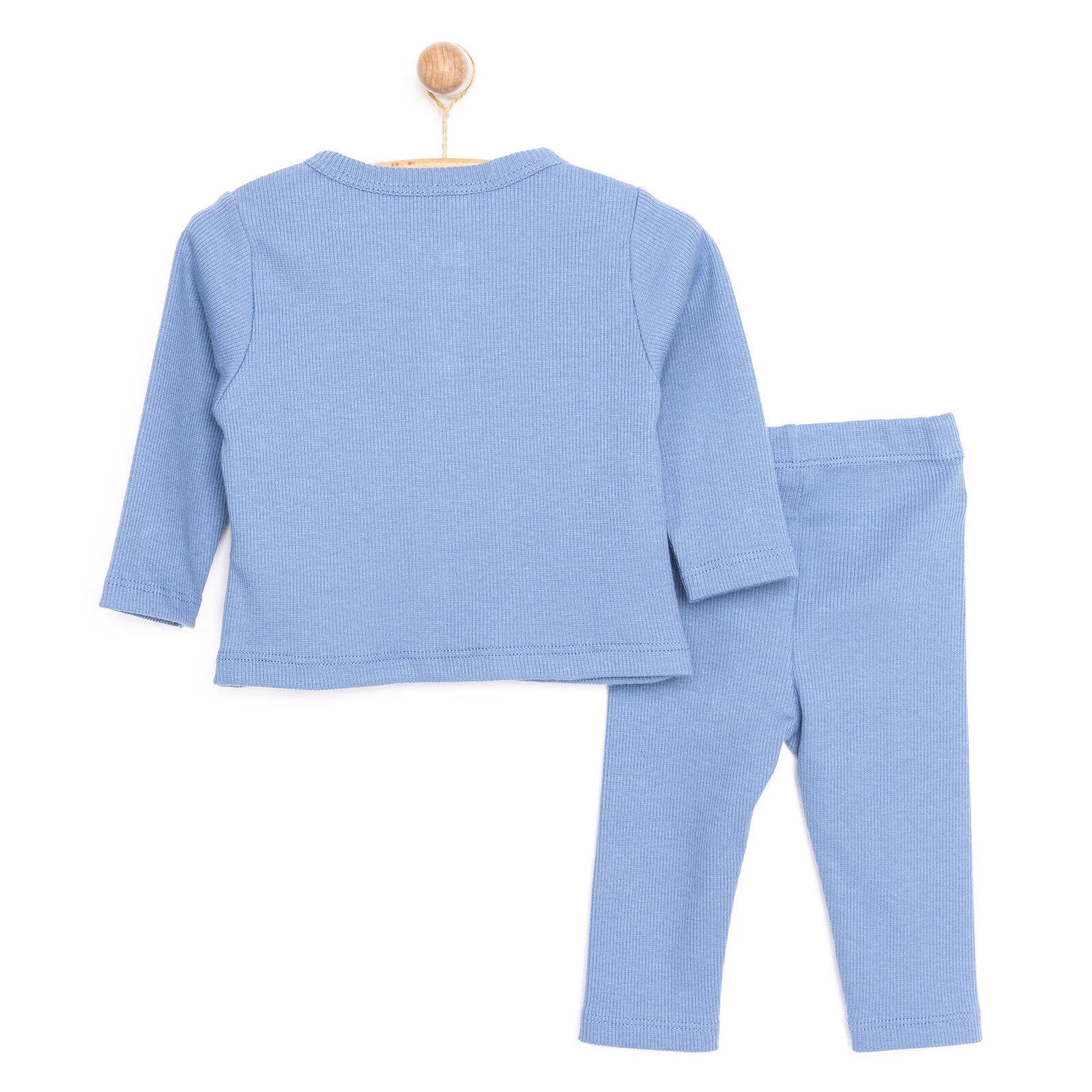 Newborn Fashion Club Unisex Sweatshirt - Footless Bottom - Blue - ebebek - Black Friday