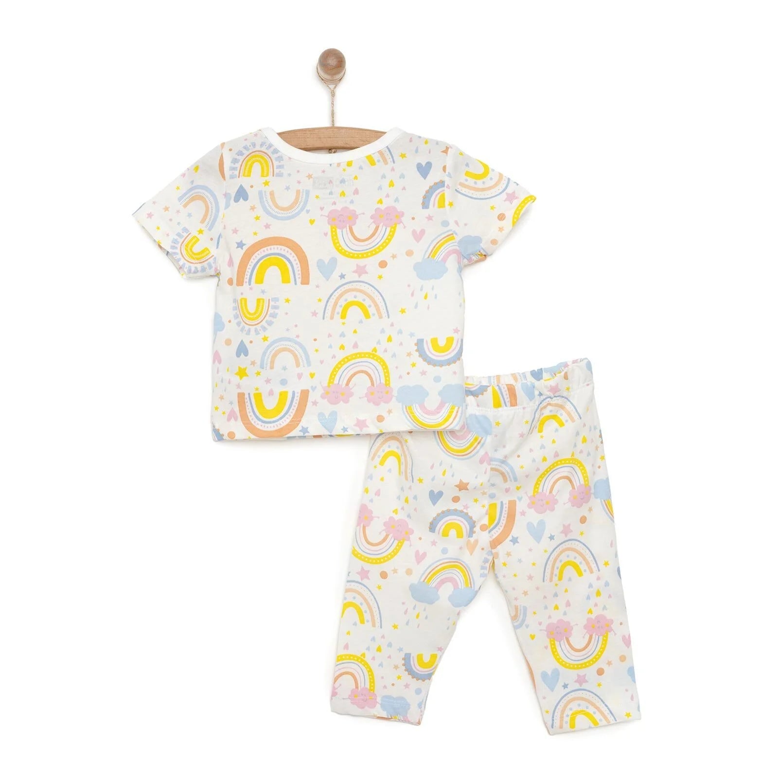 HelloBaby Baby Girl Short Sleeve Pyjamas Set - White - ebebek - Black Friday