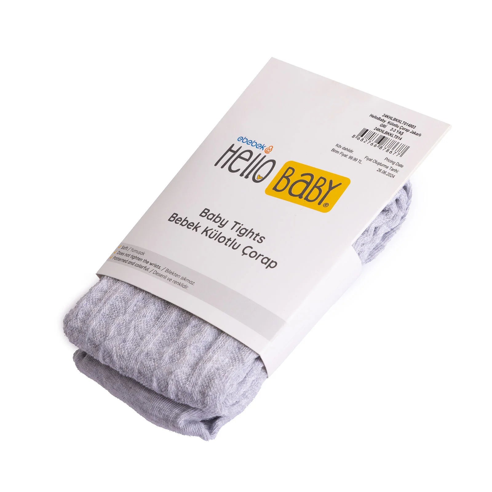 HelloBaby Baby Girl Tight - Grey - ebebek - Black Friday