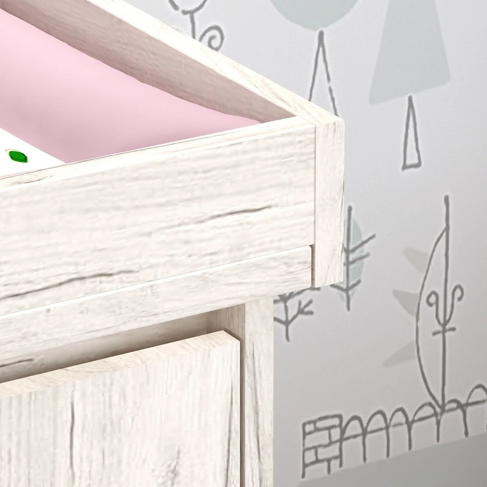 Shefa Kids 880 Baby Changing Unit - White Craft Oak - ebebek - Black Friday