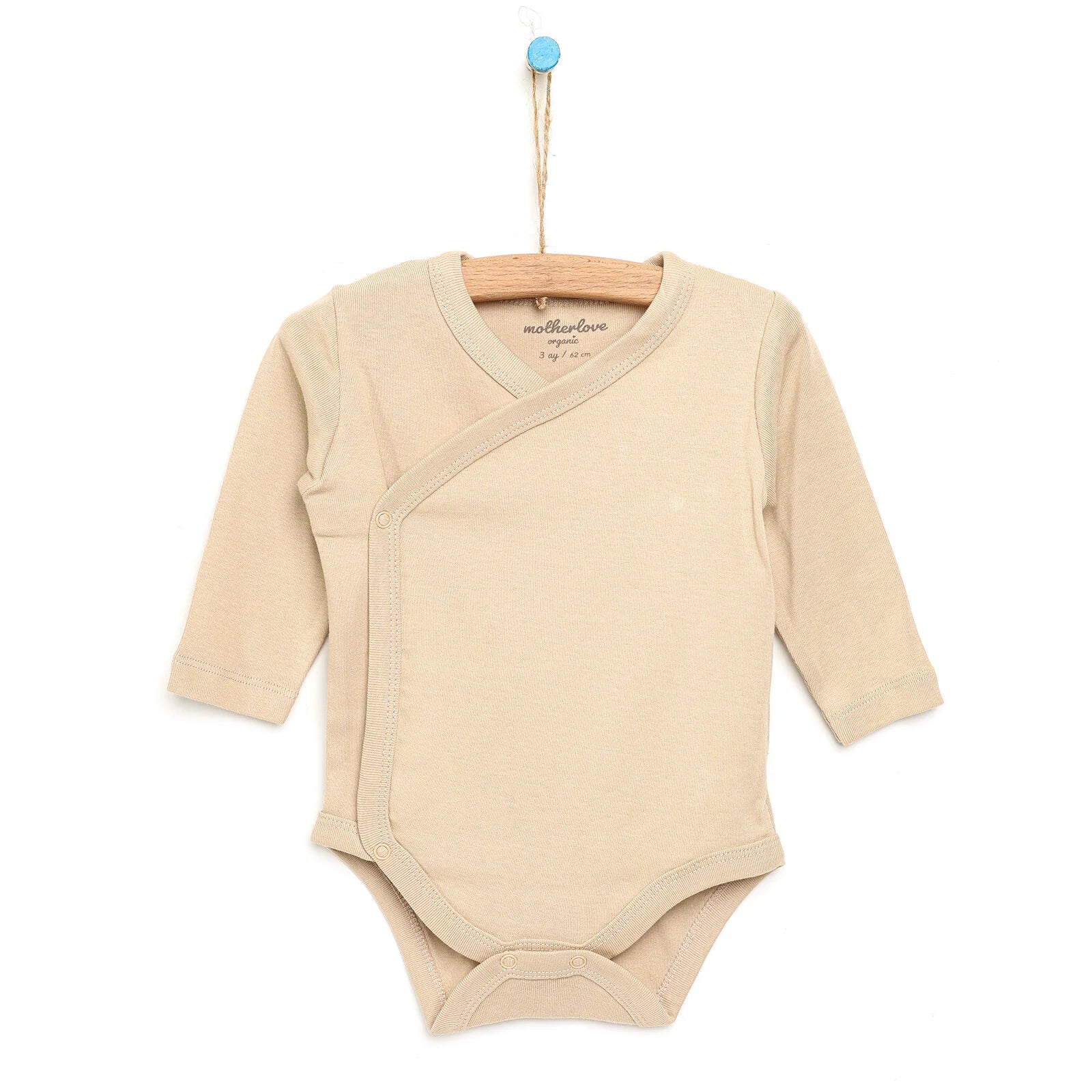 Motherlove Newborn Organic Sleeve Bodysuit - Beige - ebebek - Black Friday