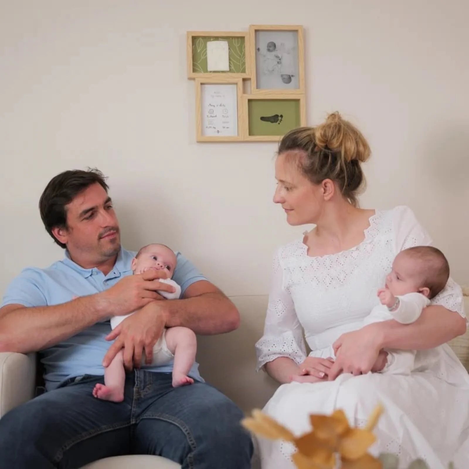 Petit Artichaut Puzzle Frame with Hand & Foot Imprints - Olive Tree - ebebek - Black Friday