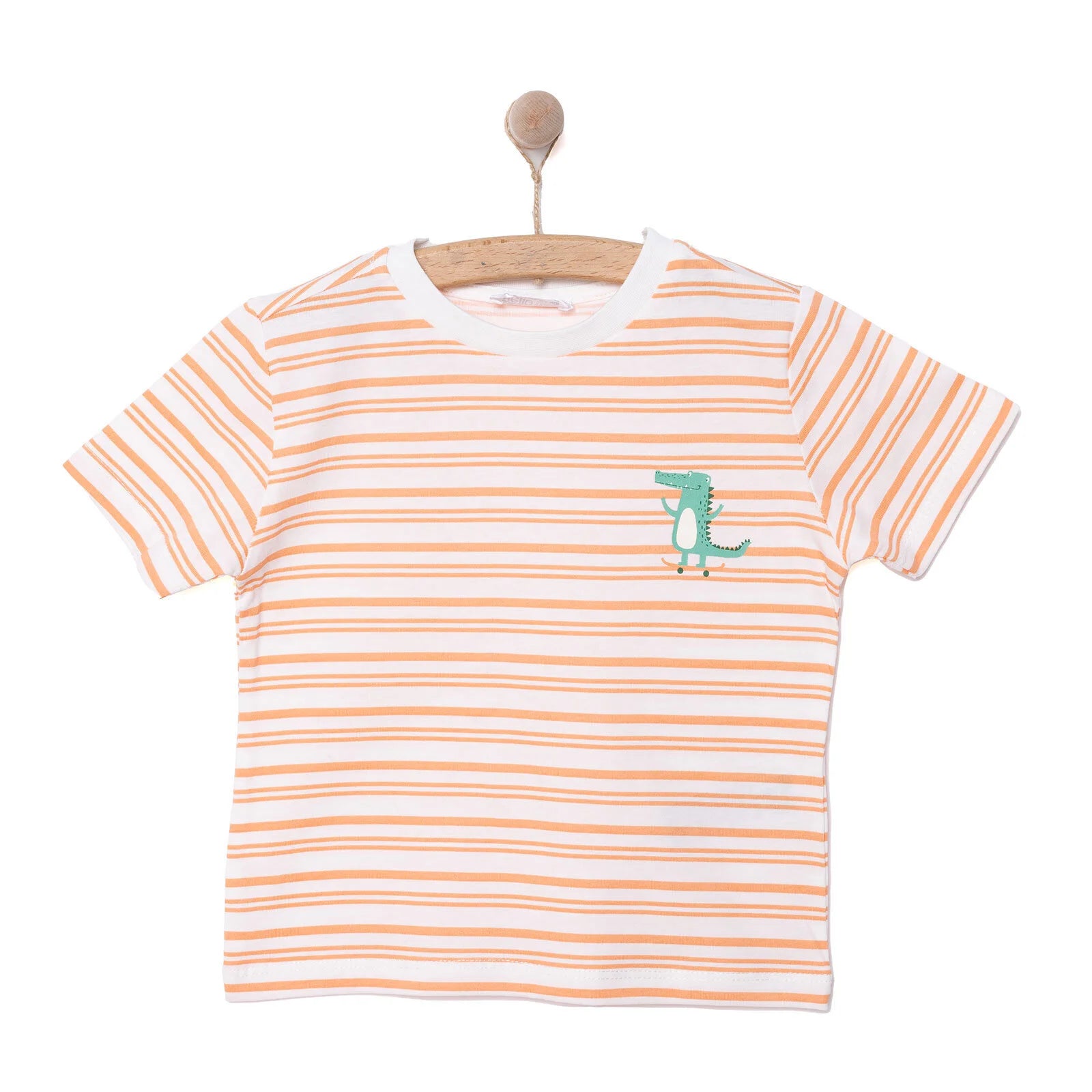 HelloBaby Crocodile Boy T-shirt - Ecru - ebebek - Black Friday