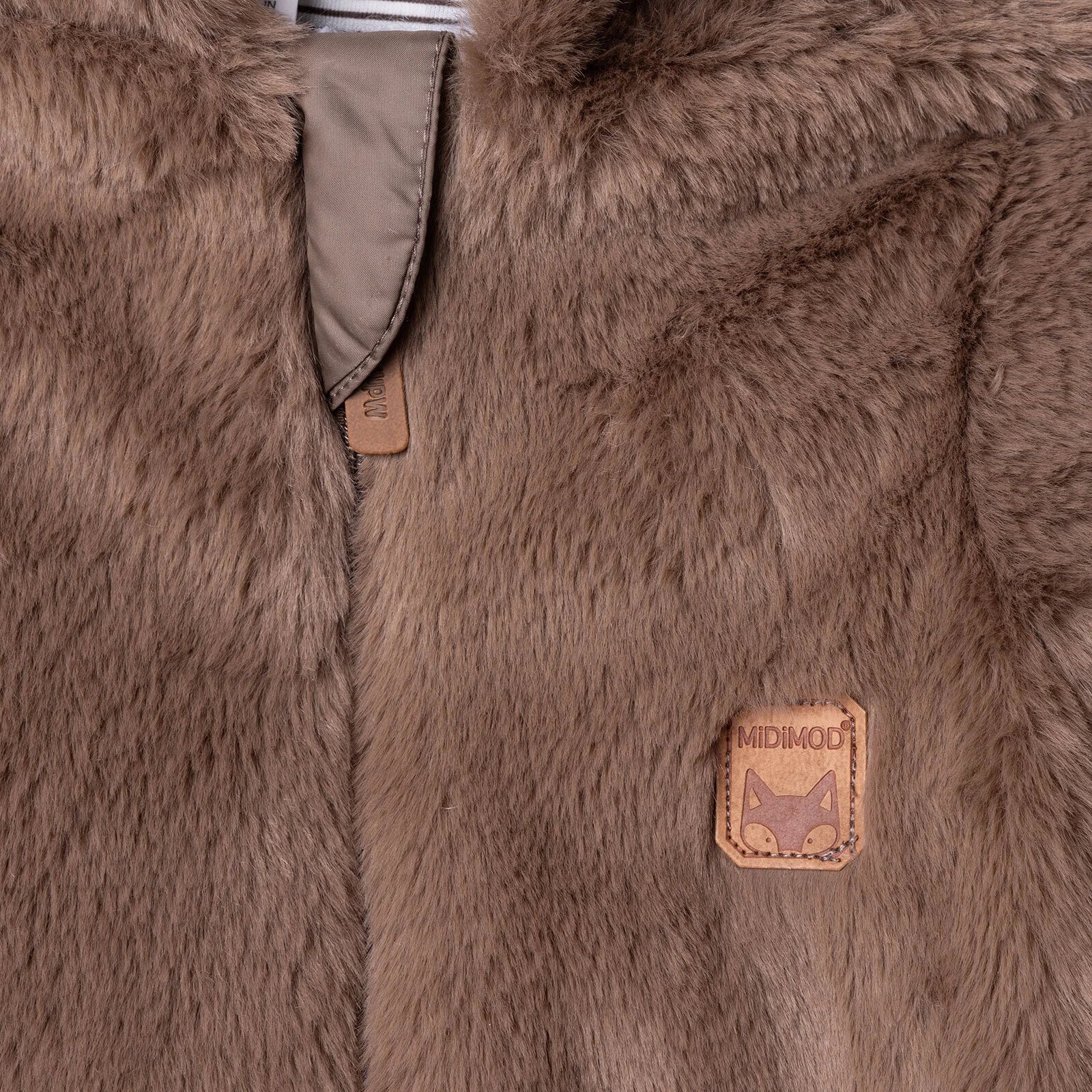 Midimod Newborn Welsoft Footed Jumpsuit - Brown - ebebek - Black Friday