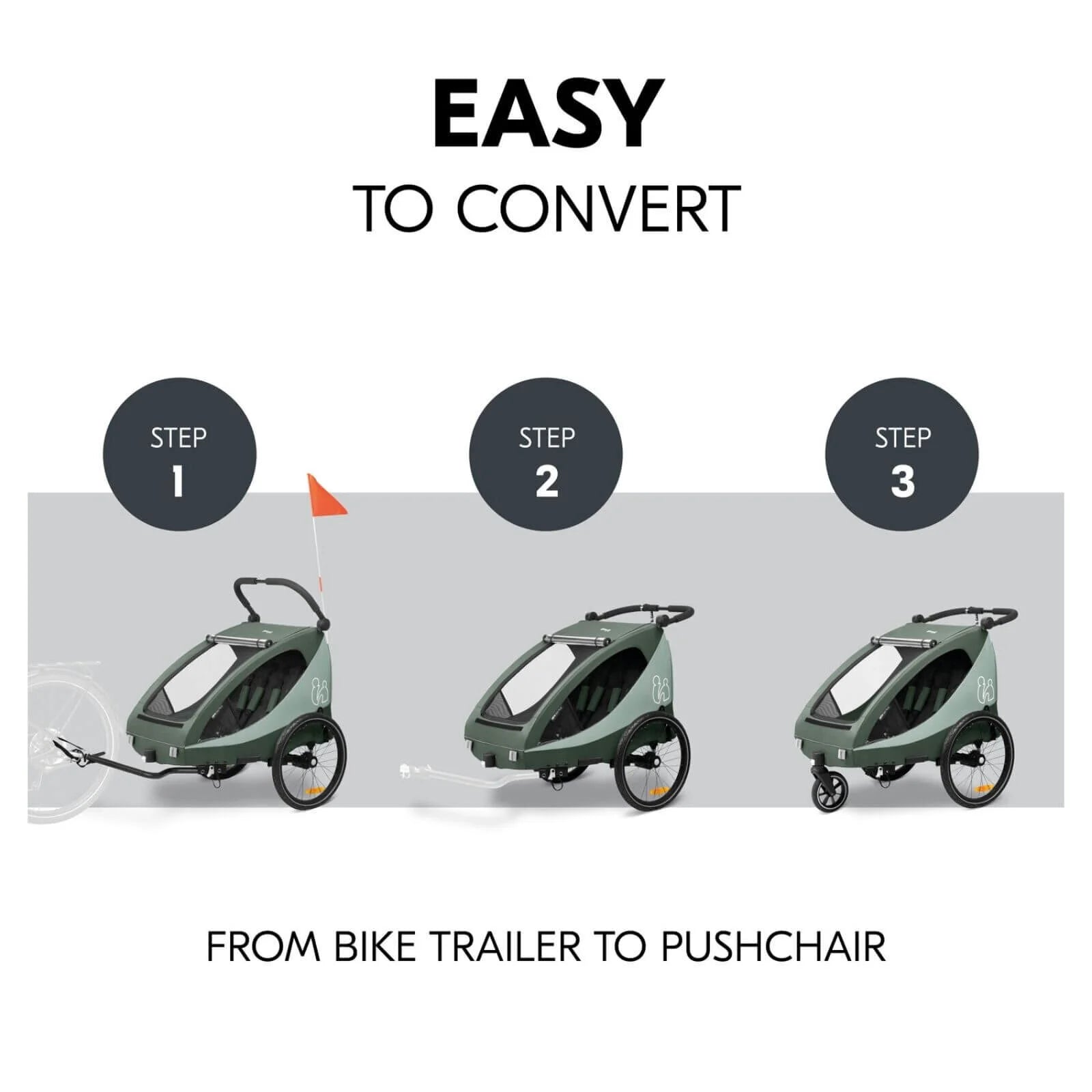 Hauck Dryk Duo Plus - Dark Green - ebebek - Black Friday