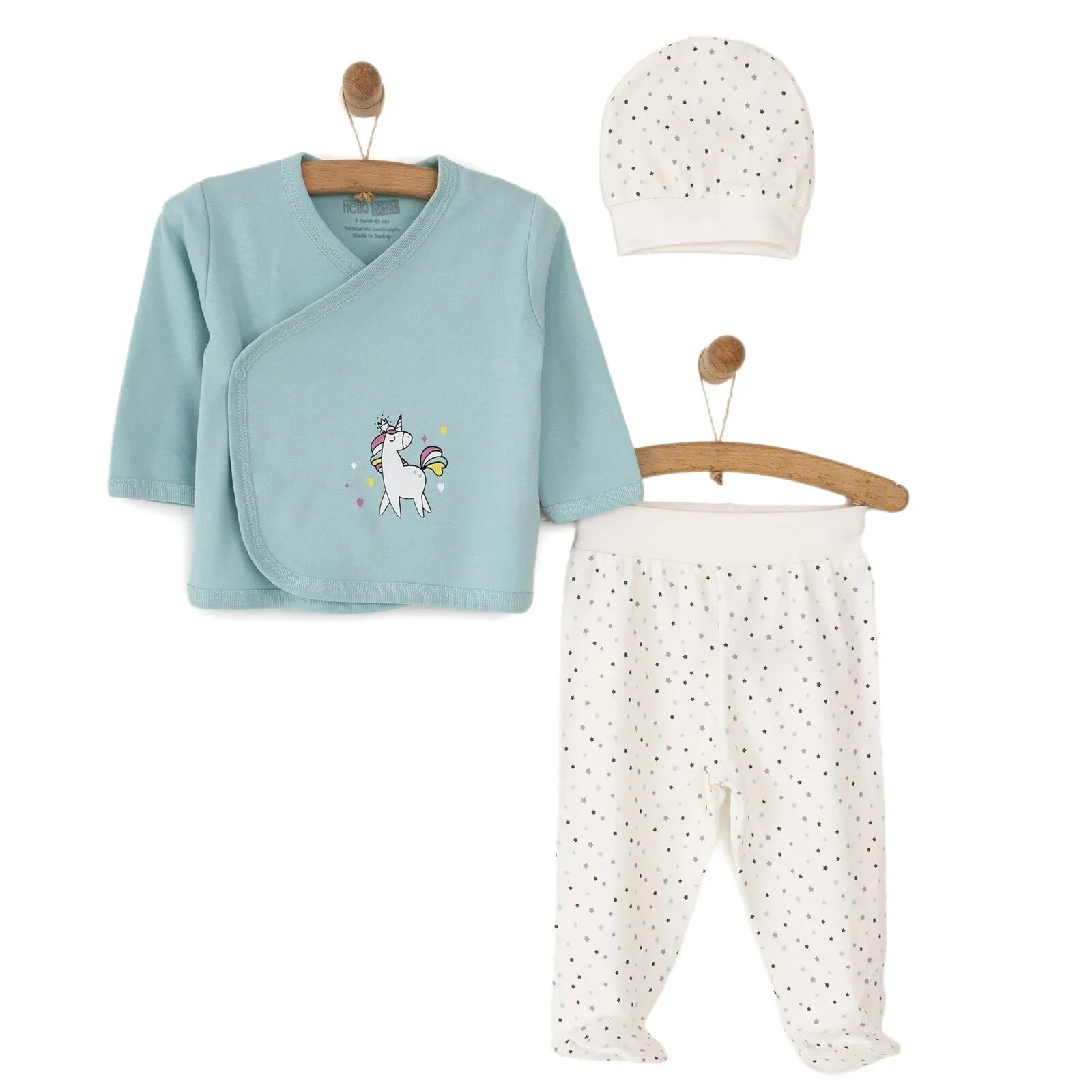 HelloBaby Baby Girl Newborn Set 3 pcs - Ecru - ebebek - Black Friday