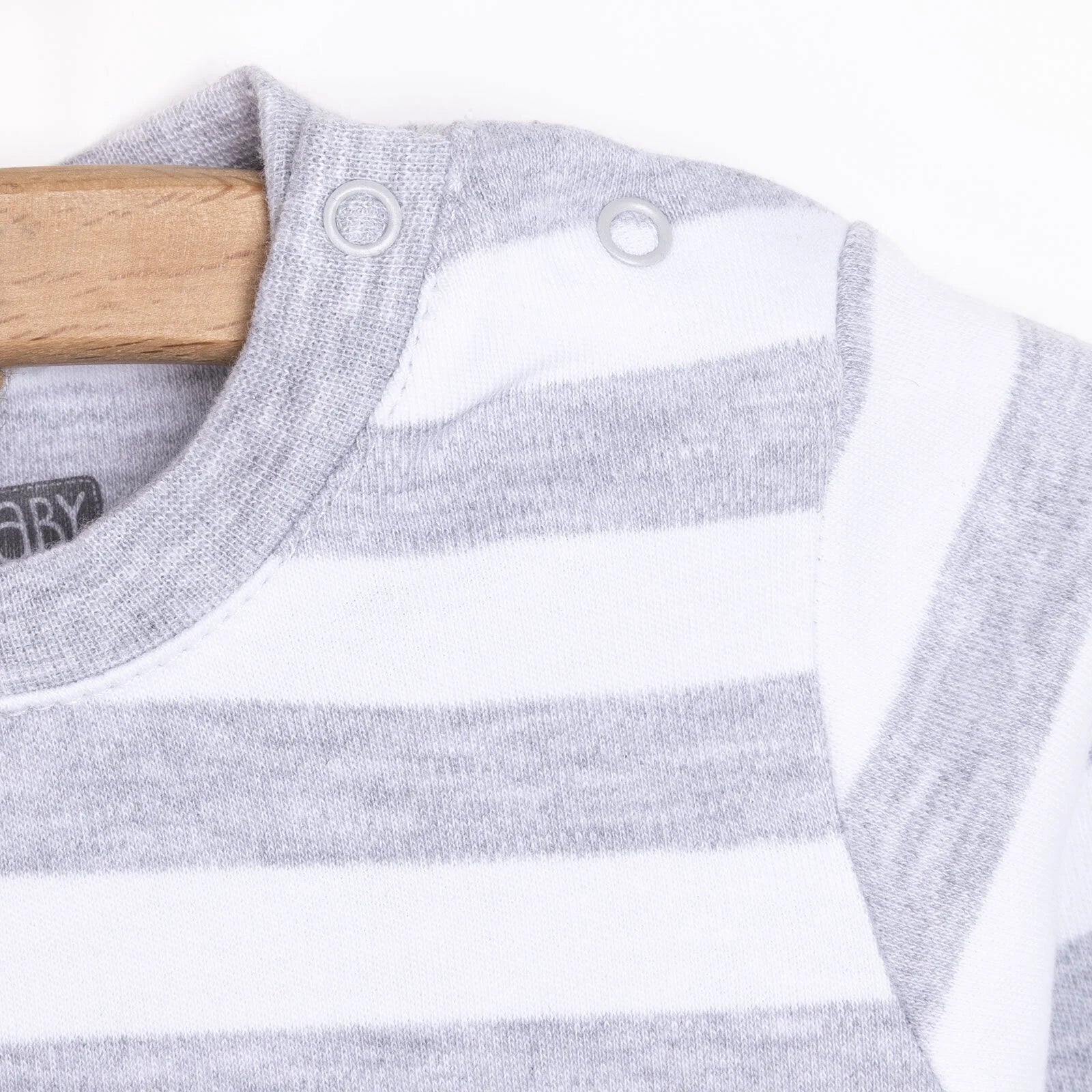 HelloBaby Unisex Sweatshirt - Footless Bottom - Snow Melange - ebebek - Black Friday