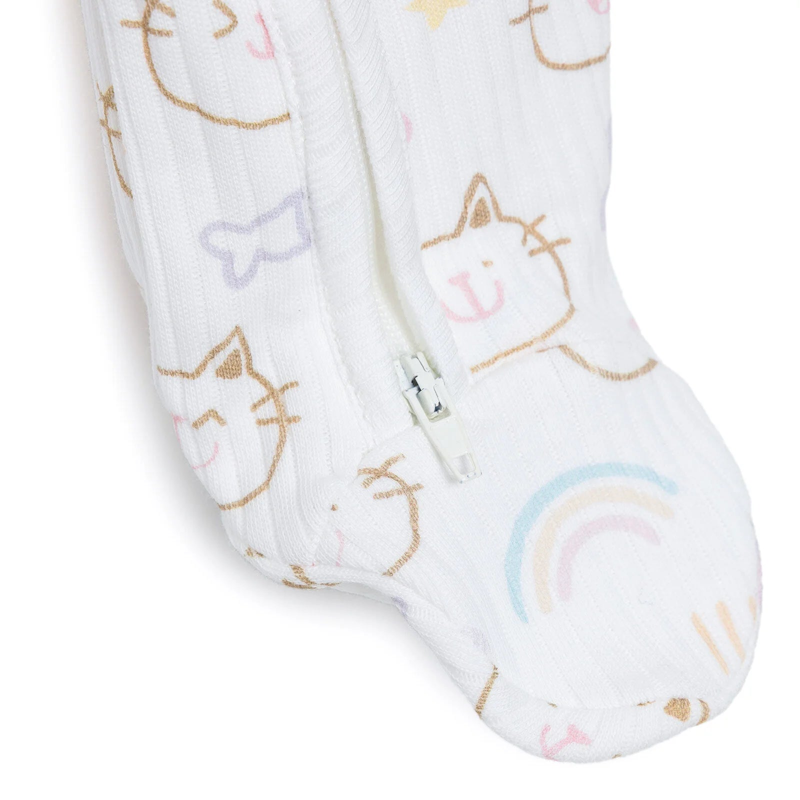 Tiffany Newborn Baby Girl Footed Jumpsuit - Ecru - ebebek - Black Friday