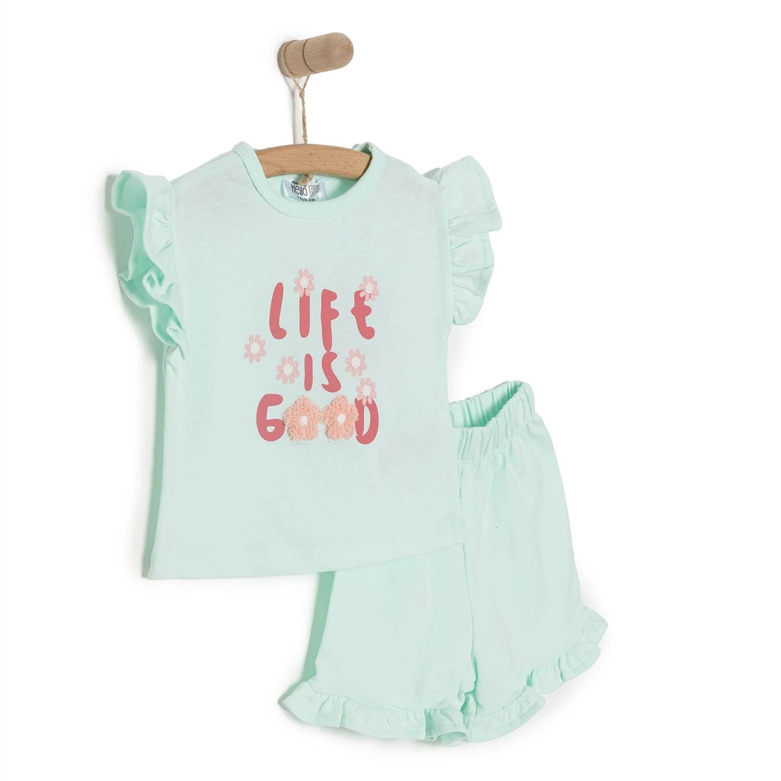 HelloBaby Motto Girl Girl Tshirt - Short - Multicolour - ebebek - Black Friday