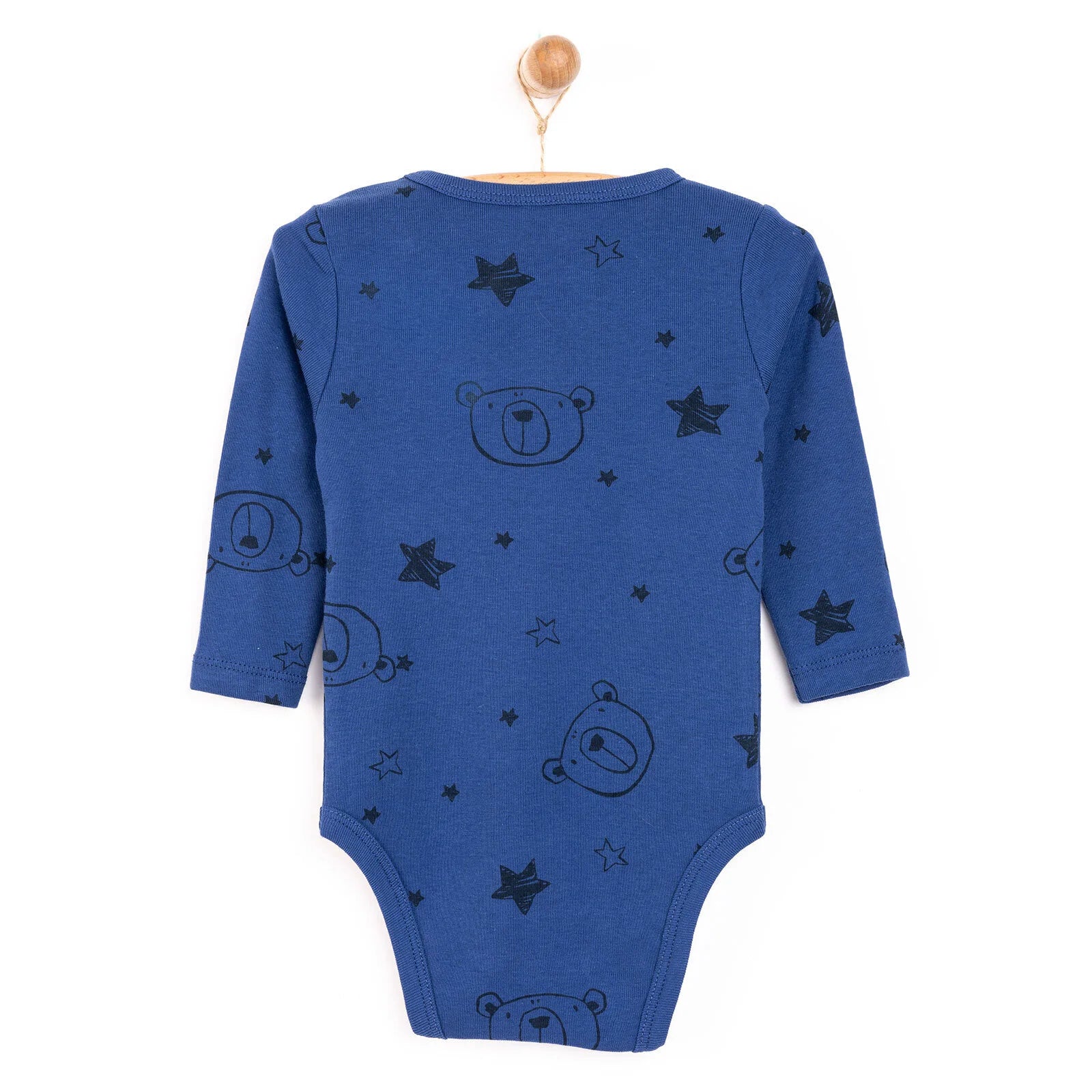 HelloBaby Baby Boy Long Sleeve Body - Navy Blue - ebebek - Black Friday