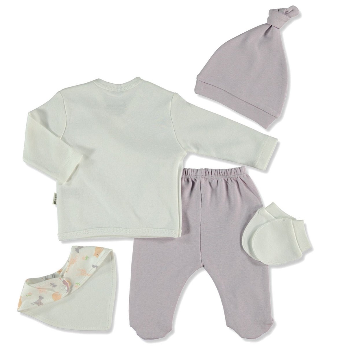 Bebbek Baby Girl 5 Pcs Newborn Starter Set - Mauve - ebebek - Black Friday