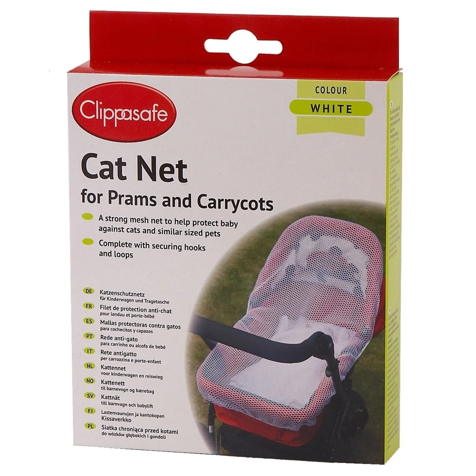 Clippasafe Pram/Carrycot Cat Net White - ebebek - Black Friday