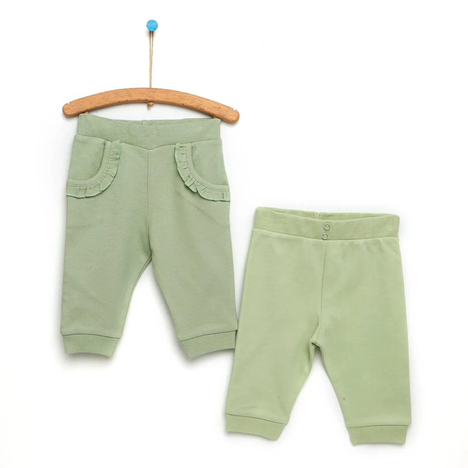 HelloBaby Baic Baby Girl Trousers 2 Pack - Light Green - ebebek - Black Friday