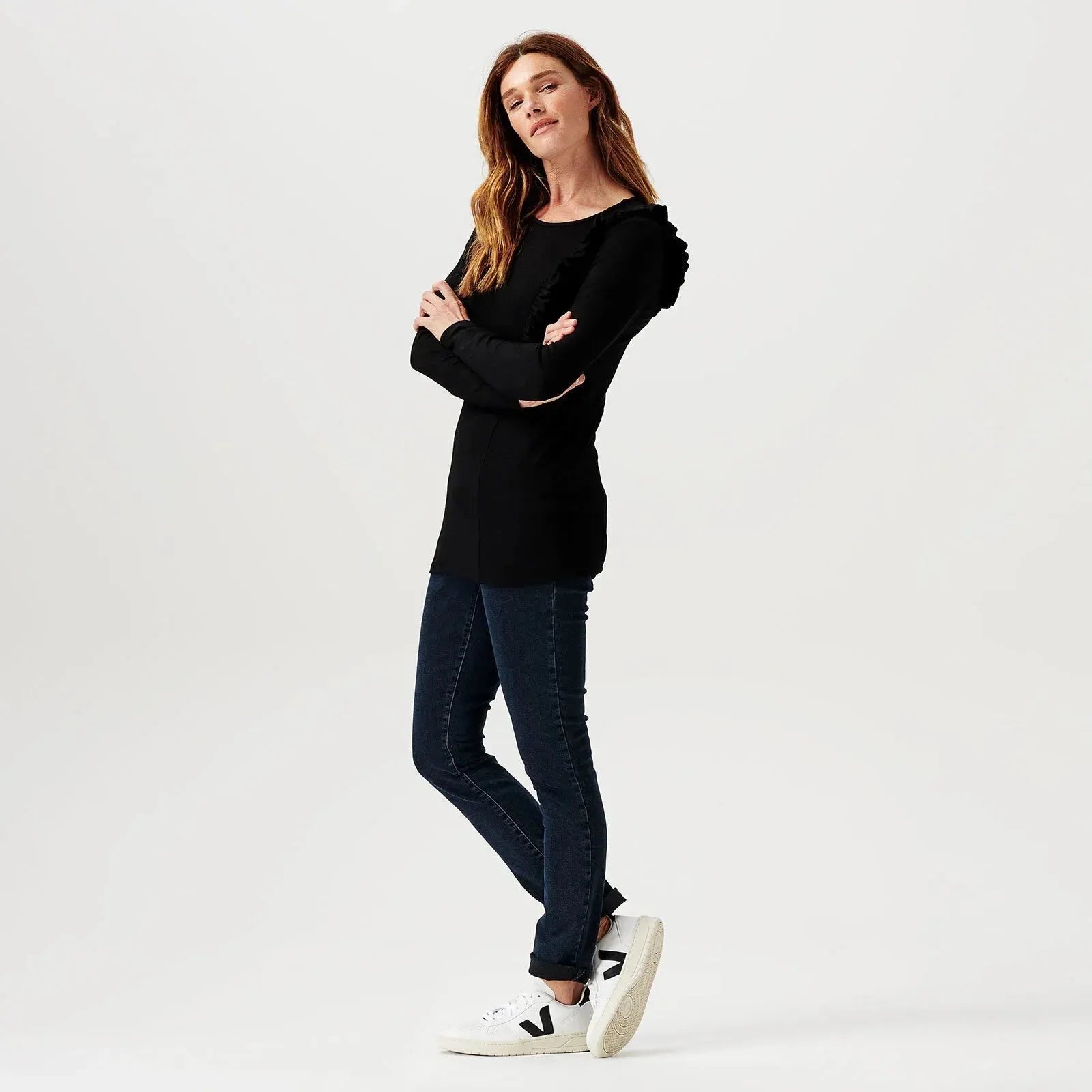 Noppies Tshirt Pierson nursing long sleeve - Black - ebebek - Black Friday