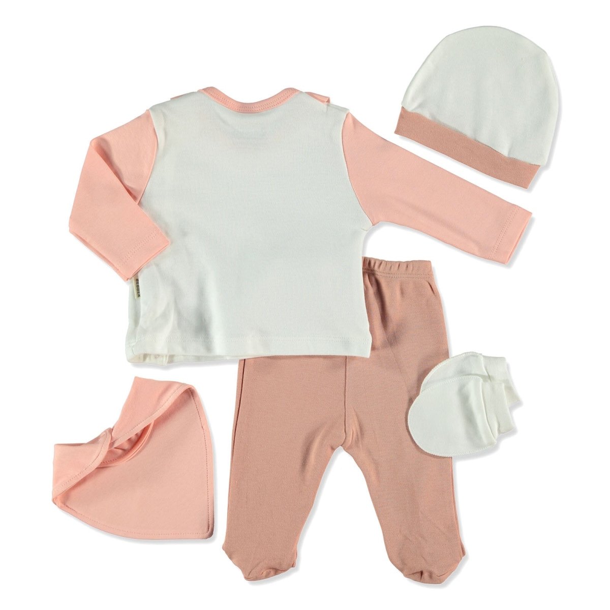 Bebbek Baby Girl 5 Pcs Newborn Gift Starter Set - Light Rose - ebebek - Black Friday