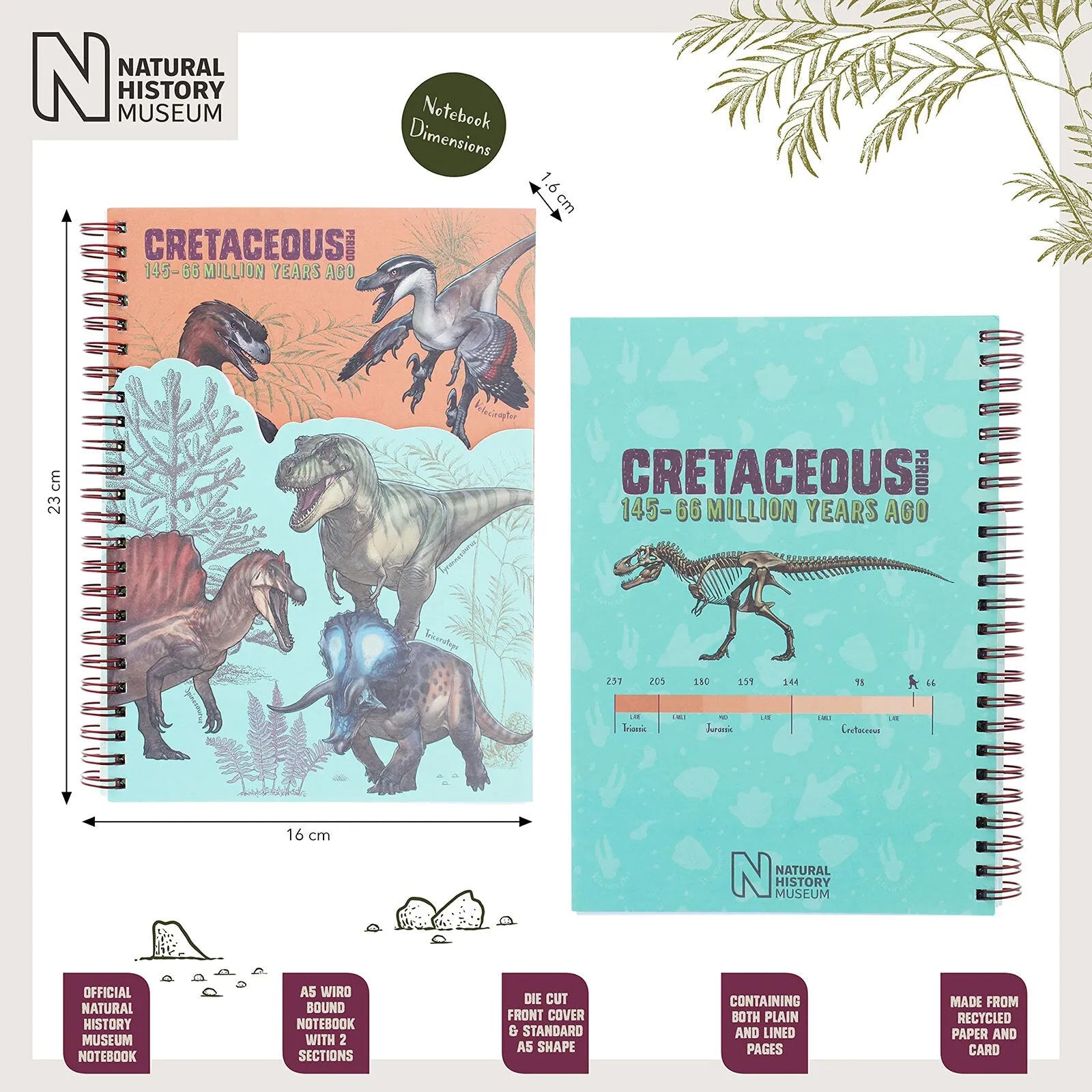 National History Museum A5 Die Cut Notebook - ebebek - Black Friday