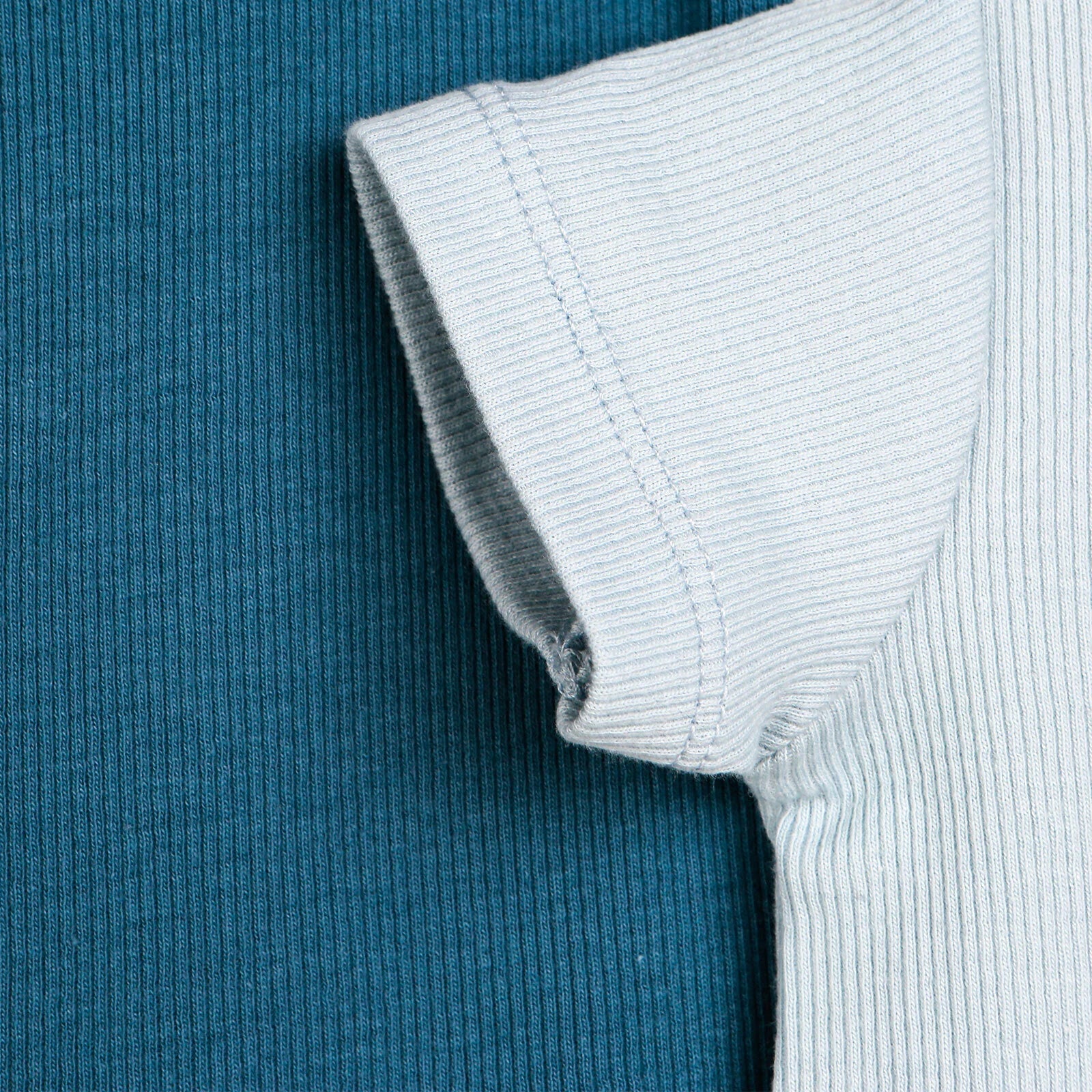 HelloBaby Basic 2 Piece Short Sleeve Short Overalls - Blue - ebebek - Black Friday