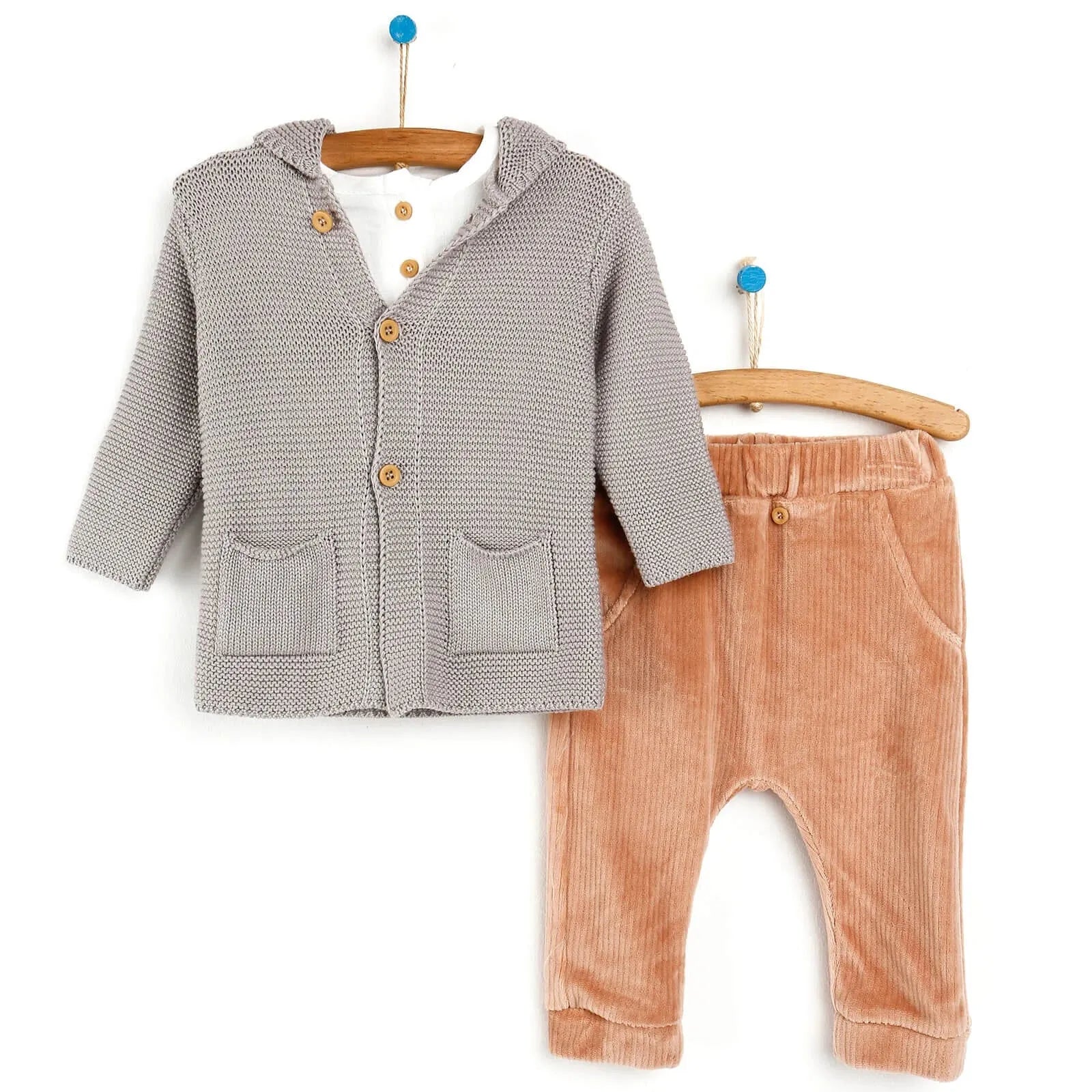 HelloBaby Shirt - Pants - Cardigan - Mink - ebebek - Black Friday