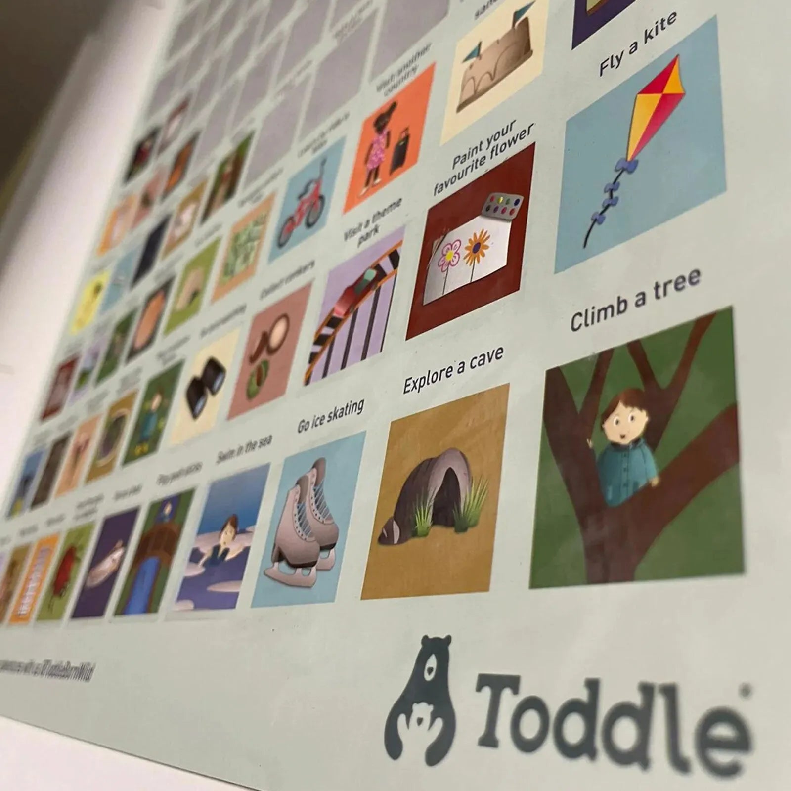 Toddle born Wild A2 100 Activity Bucket List Poster - ebebek - Black Friday