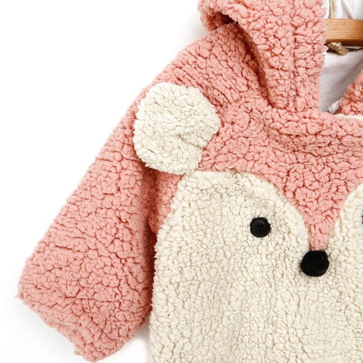 Midimod Newborn Deer Figure Welsoft Footed Jumpsuit - Light Rose - ebebek - Black Friday