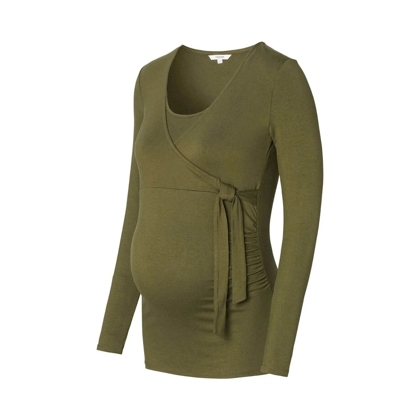 Noppies Tee Odellal Nursing Long Sleeve - Dark Green - ebebek - Black Friday