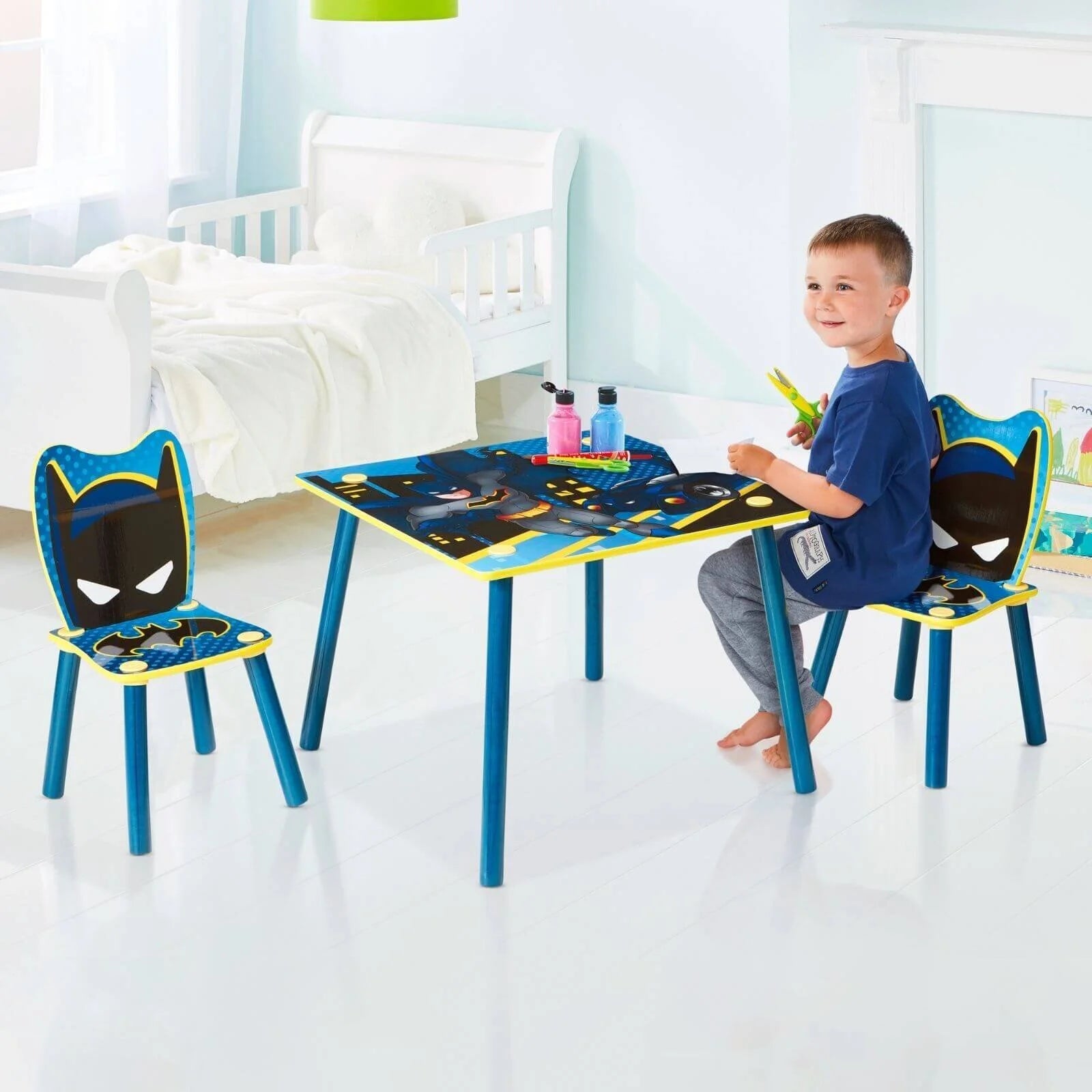 Hello Home Kids Table and 2 Chairs Set - Batman - ebebek - Black Friday