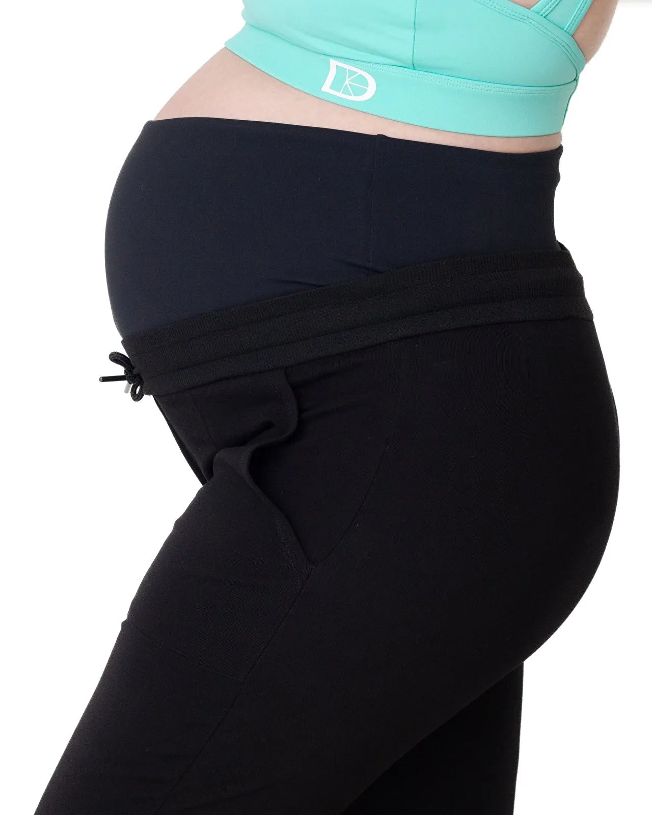 Latched Maternity & Postnatal Jogging Bottoms - Black - ebebek - Black Friday