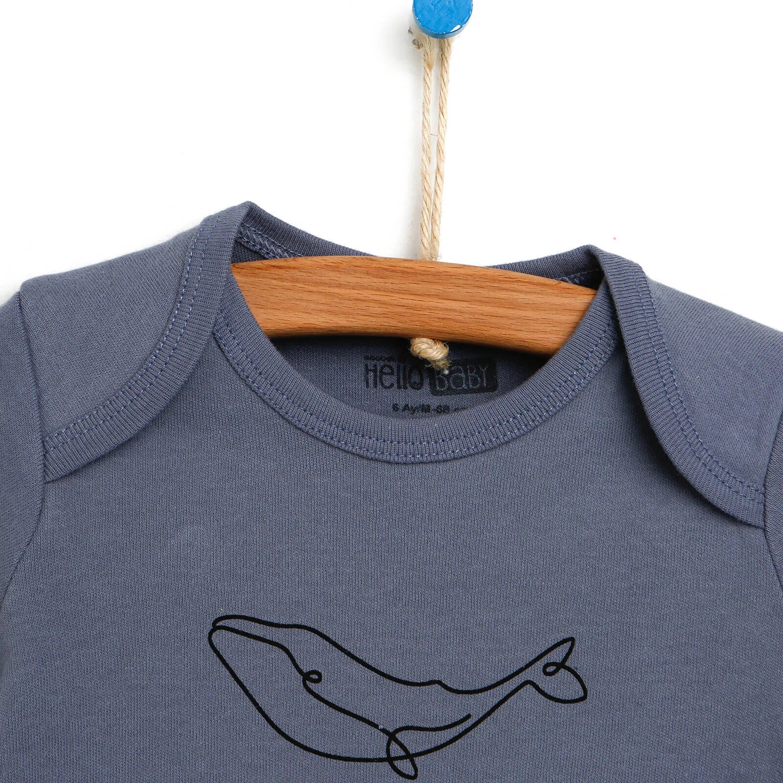 HelloBaby Long Sleeve Bodysuit - Purple - HelloBaby - ebebek