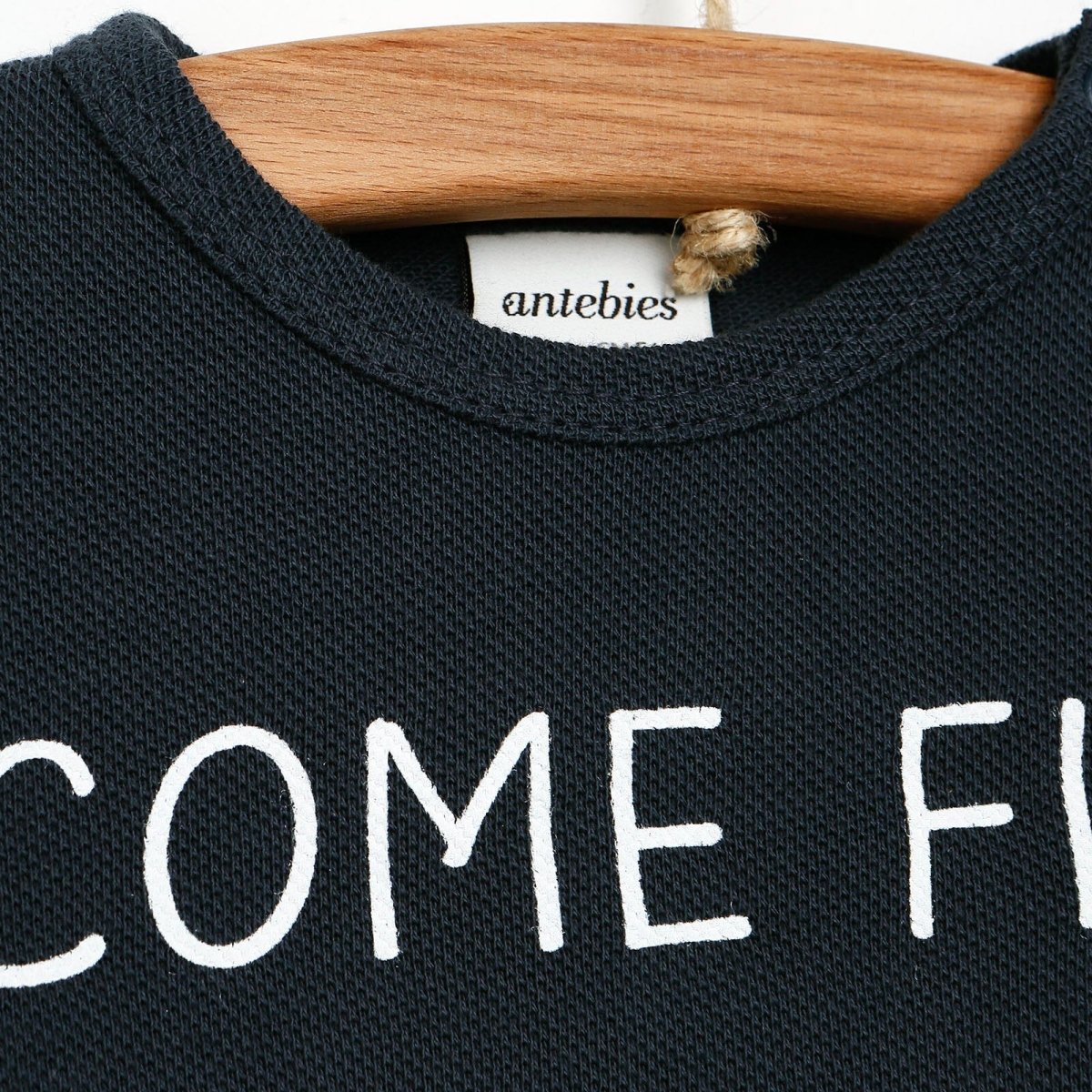 Antebies Newborn Plane Organic Sweatshirt - Dark Blue - Dark Blue - ebebek - Black Friday