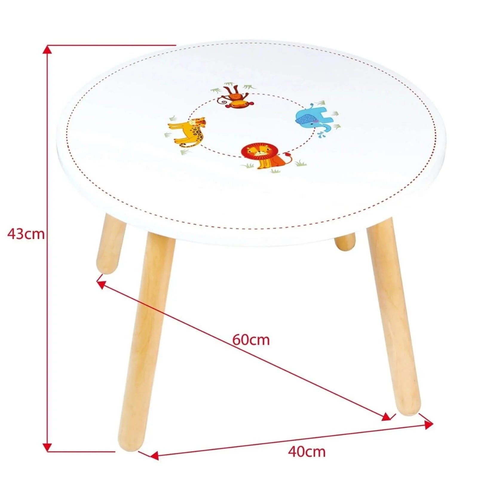 Tidlo - Jungle Animal Table - ebebek - Black Friday