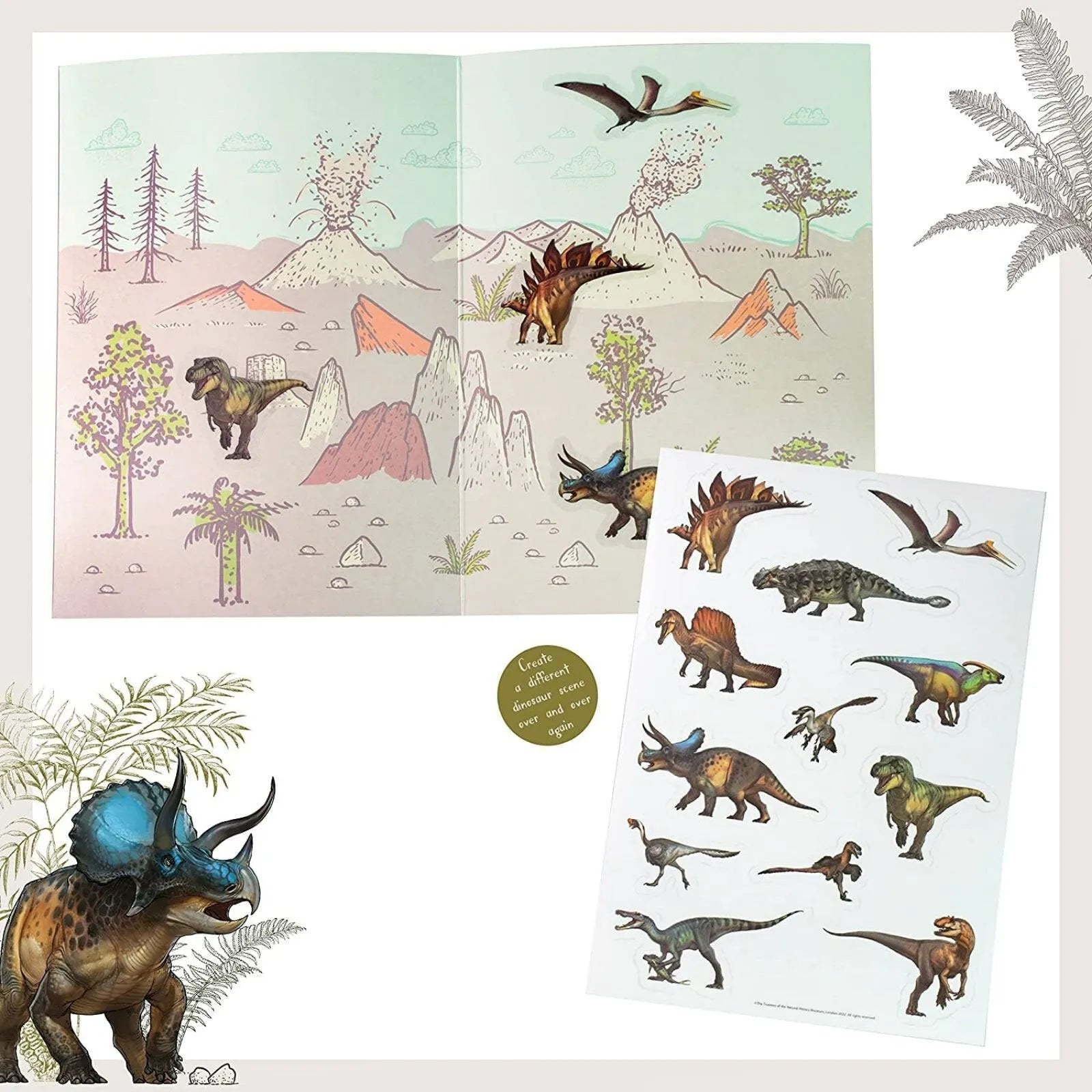 National History Museum Sticker Scene - National History Museum - ebebek