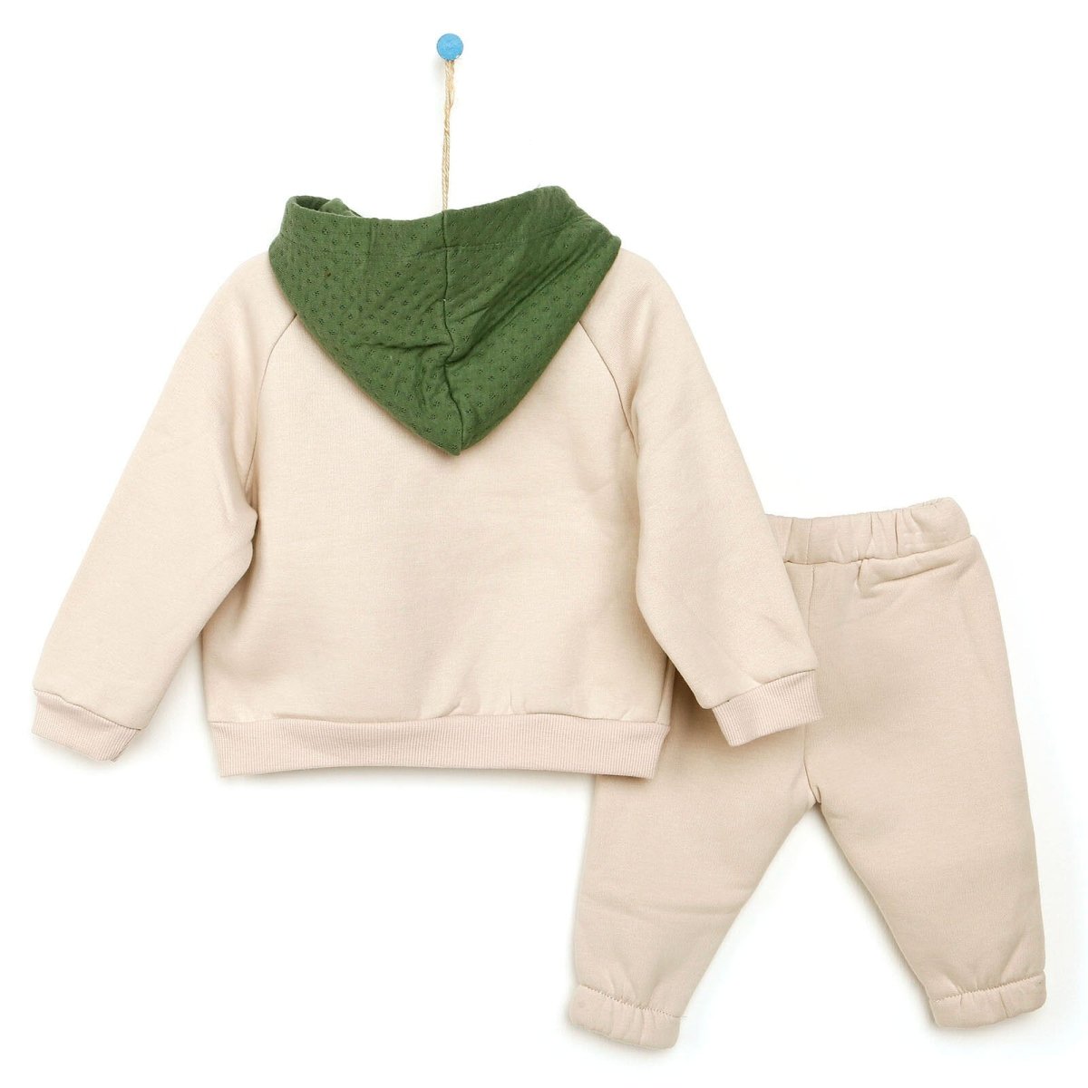 Tuffy Game Quilted Hoodie - Pocket Sweatshirt - Beige - ebebek - Black Friday