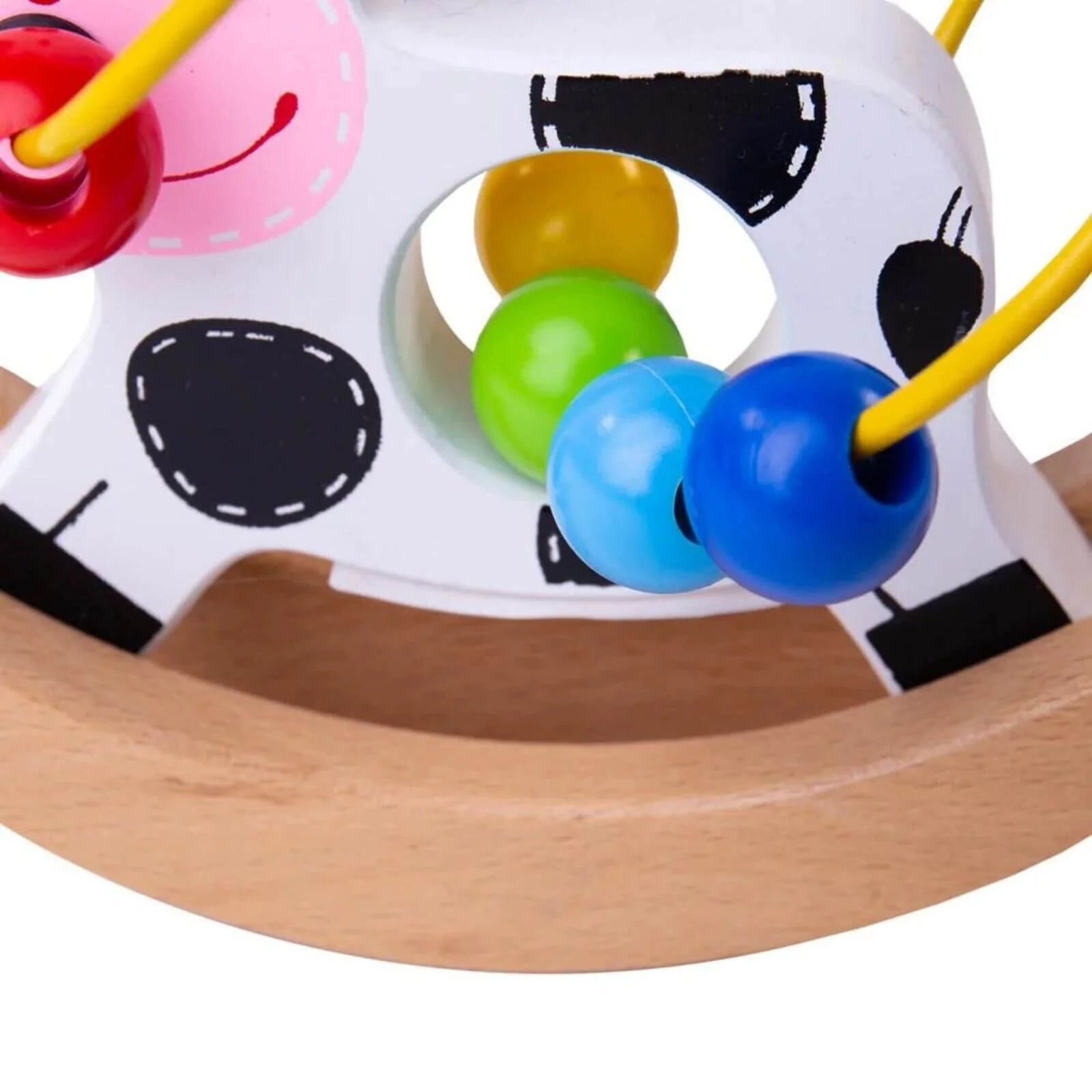 Bigjigs Toys Rocking Bead Frame Cow - ebebek - Black Friday