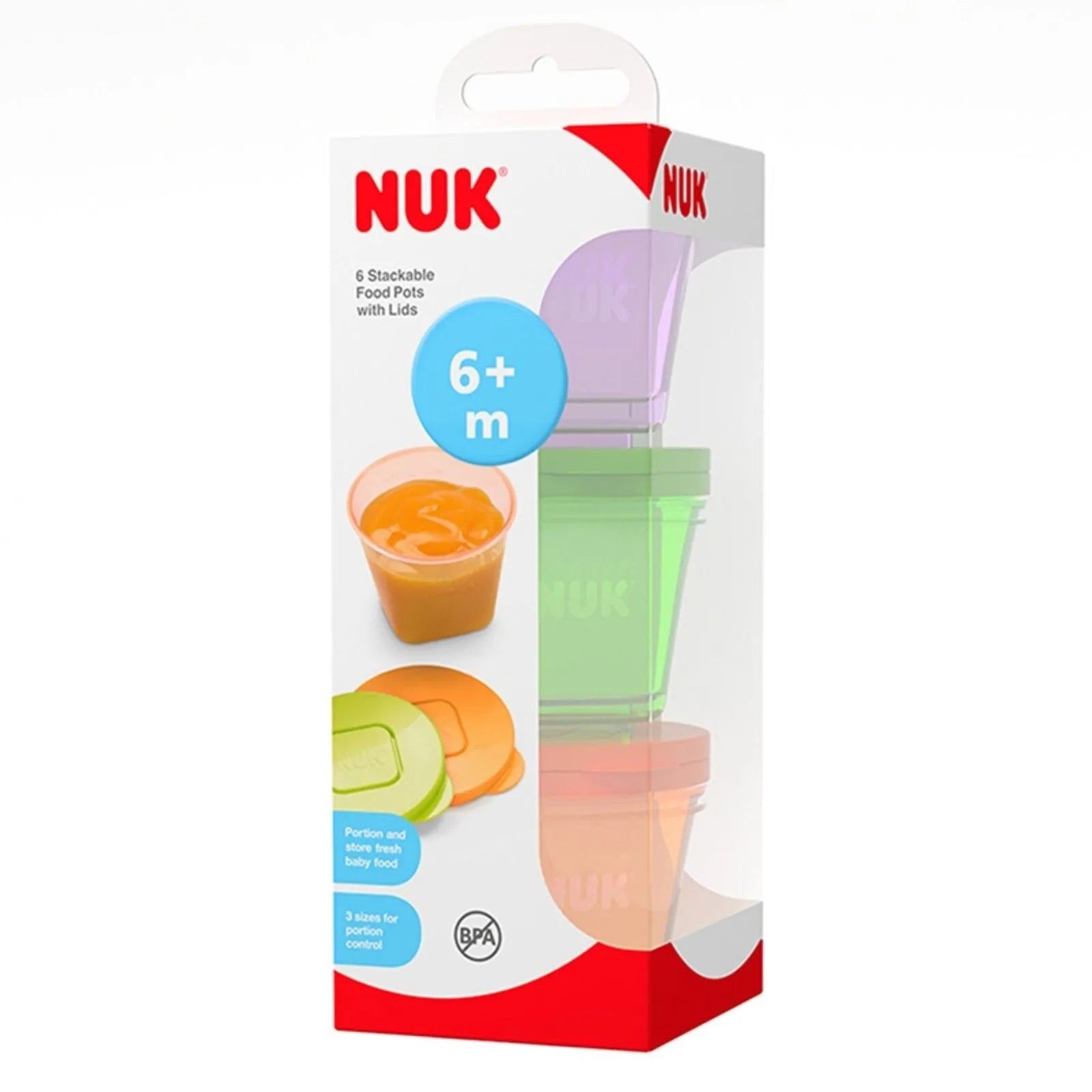 NUK Stackable Food Pots Pack of 6 - ebebek - Black Friday
