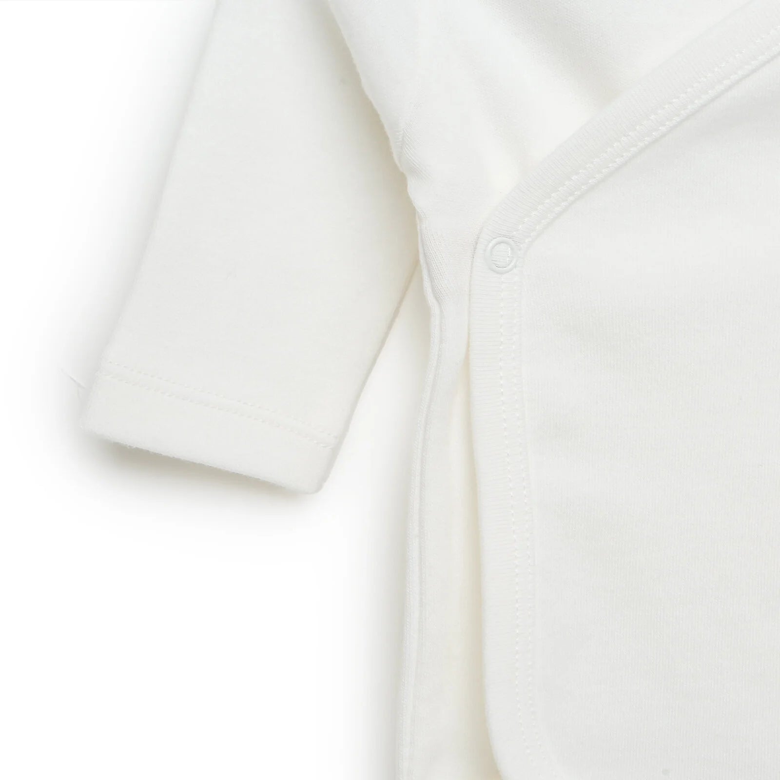 HelloBaby Newborn Organic Wrapover Top - Hat - Footed Pant - Ecru - ebebek - Black Friday