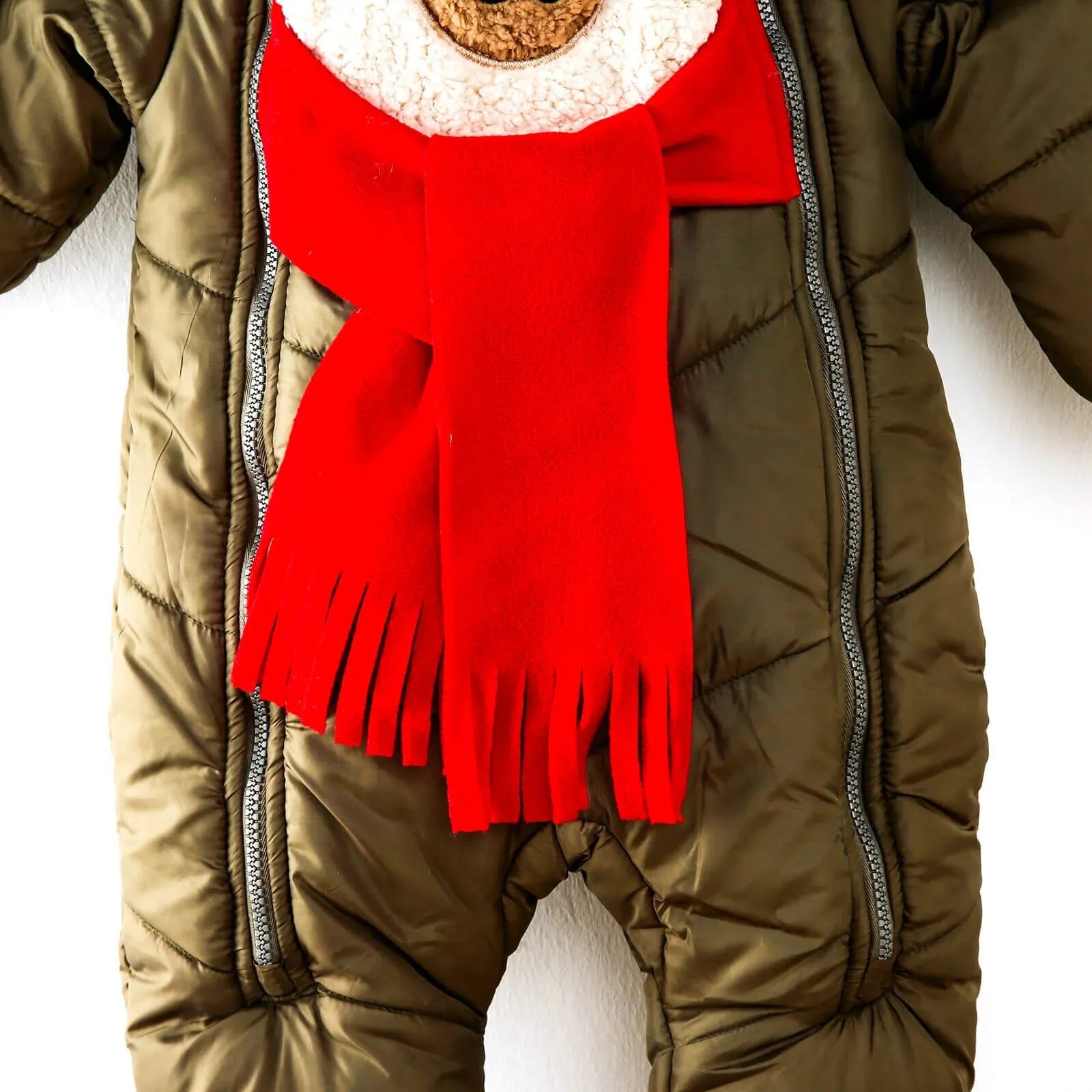 Midimod Baby Boy Snowsuit with Double Zip - Khaki - ebebek - Black Friday
