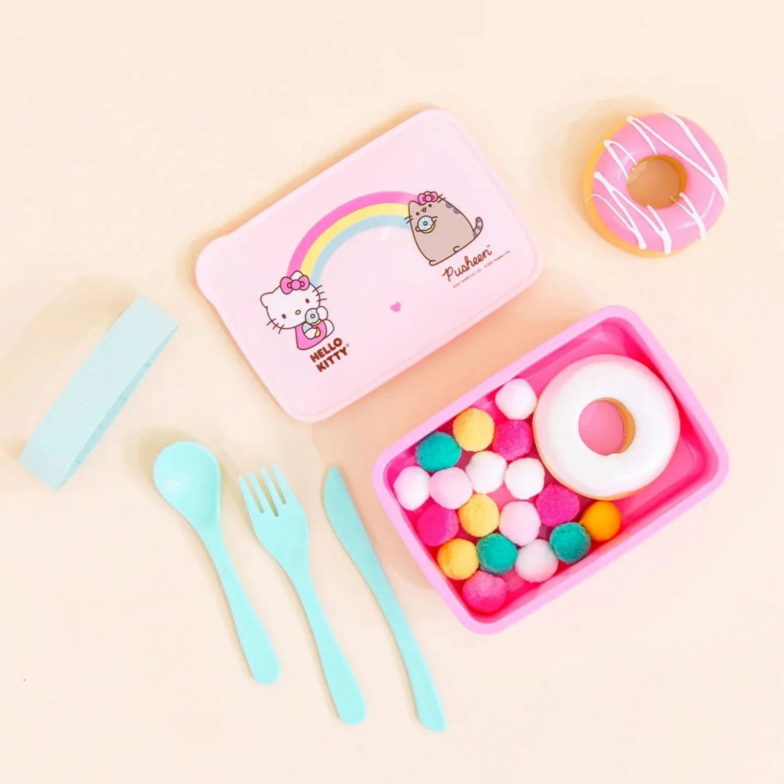 Hello Kitty x Pusheen Lunch Box Cutlery - ebebek - Black Friday