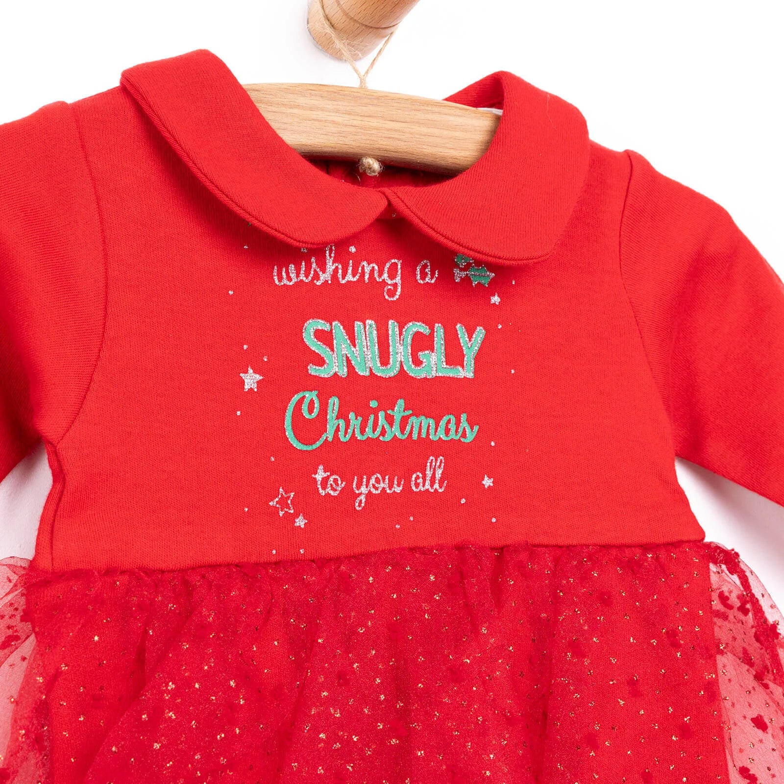 Bebetto Newborn Christmas Holiday Footed - Red - ebebek - Black Friday