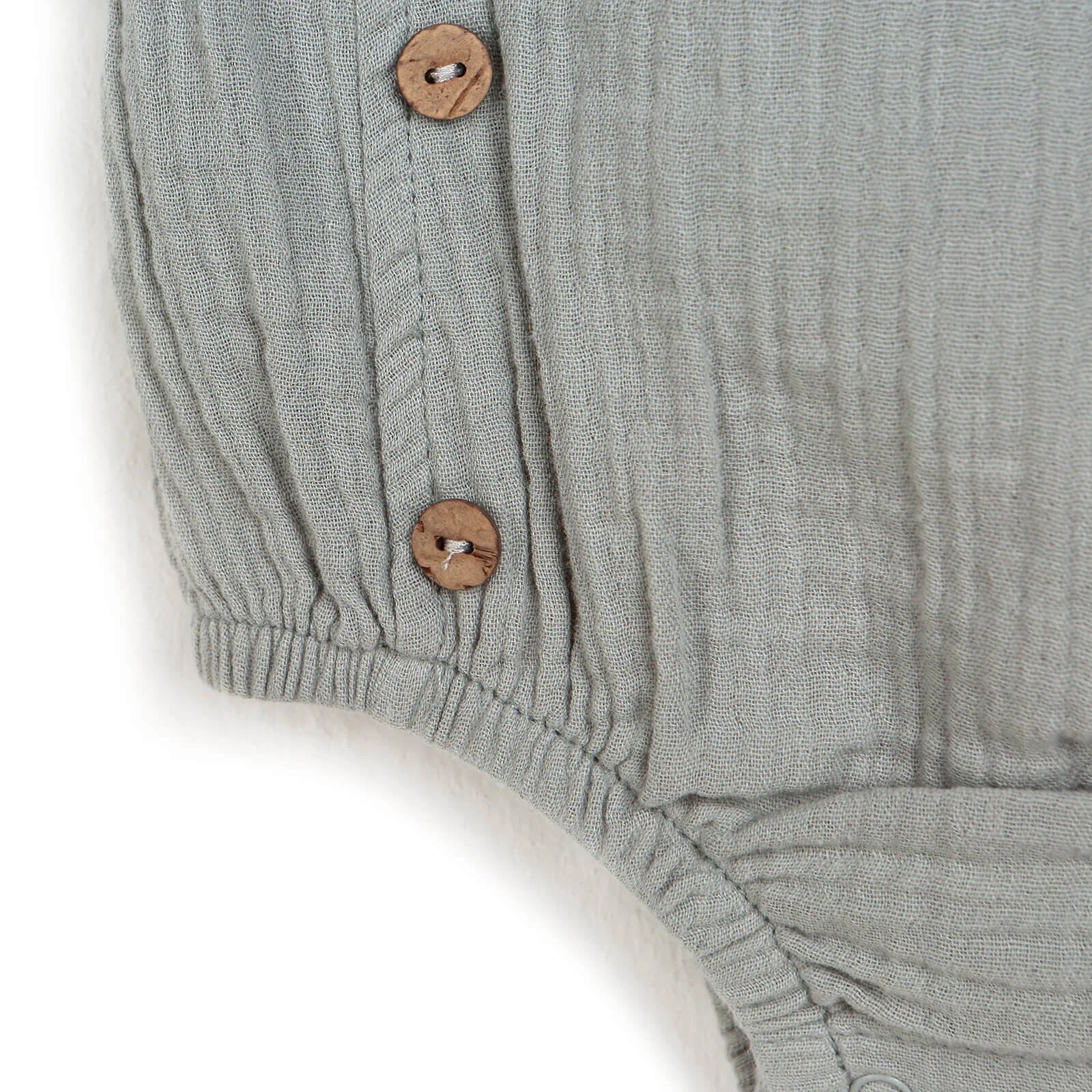 HelloBaby Newborn Muslin Romper - Light Green - ebebek - Black Friday