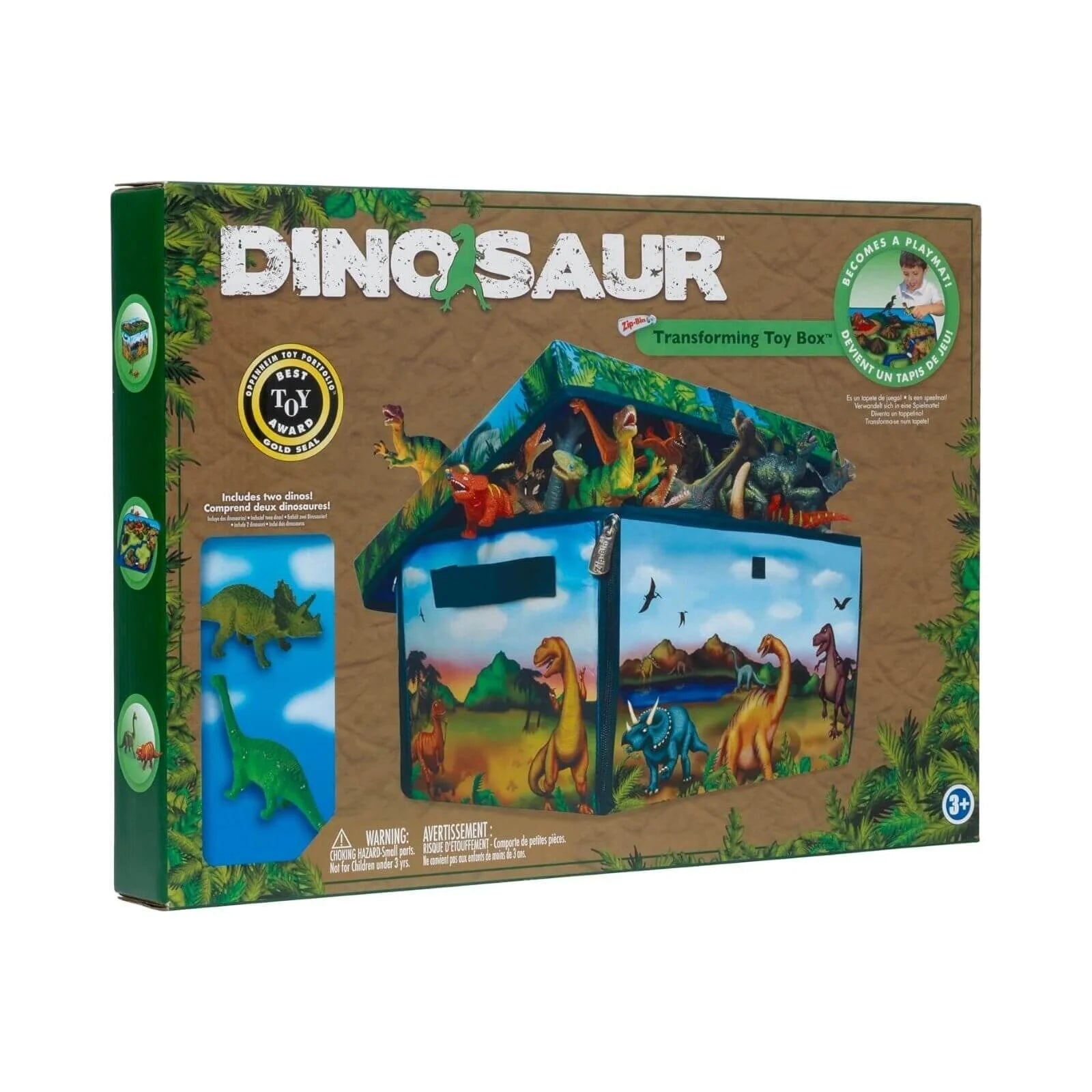 Peterkin Dinosaur ZipBin & Playmat Plus 2 pcs - ebebek - Black Friday