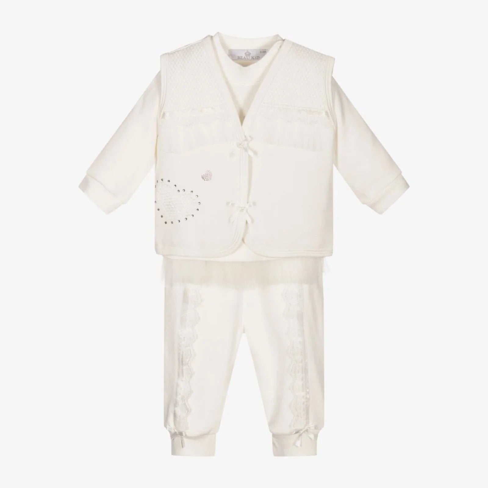 Beau Kid Baby Girl 3 Piece Diamante Bow Set - ebebek - Black Friday