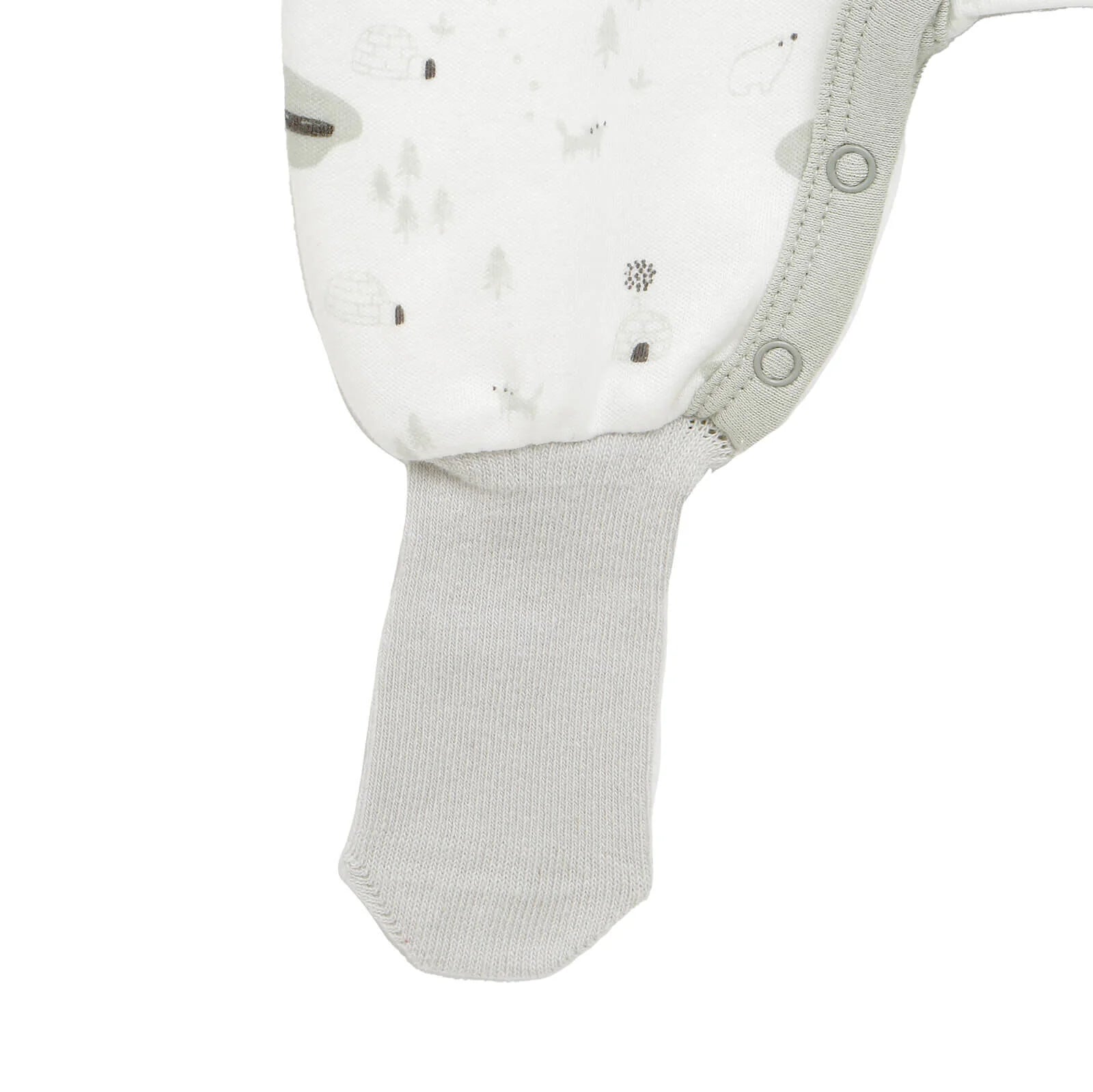 HelloBaby Newborn Baby Boy Footed Jumpsuit - Ecru - ebebek - Black Friday