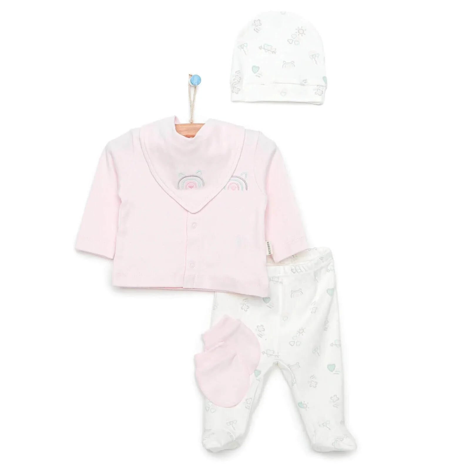 Bebbek Baby Girl 5 Pcs Newborn Gift Starter Set - Ecru - ebebek - Black Friday