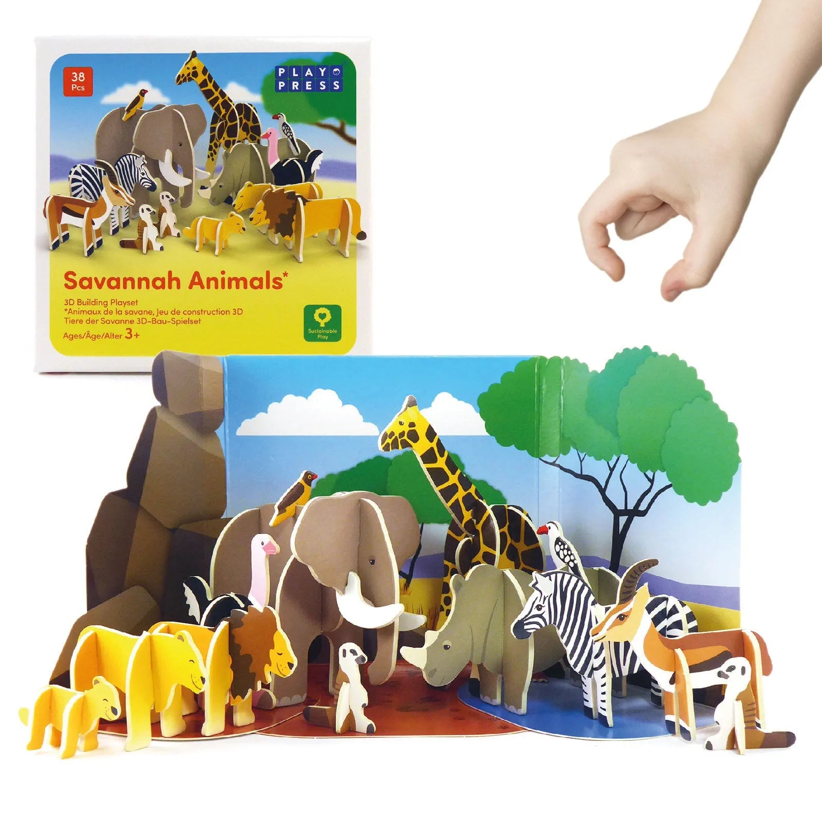 Playpress Toys Savannah Animals Playset - ebebek - Black Friday