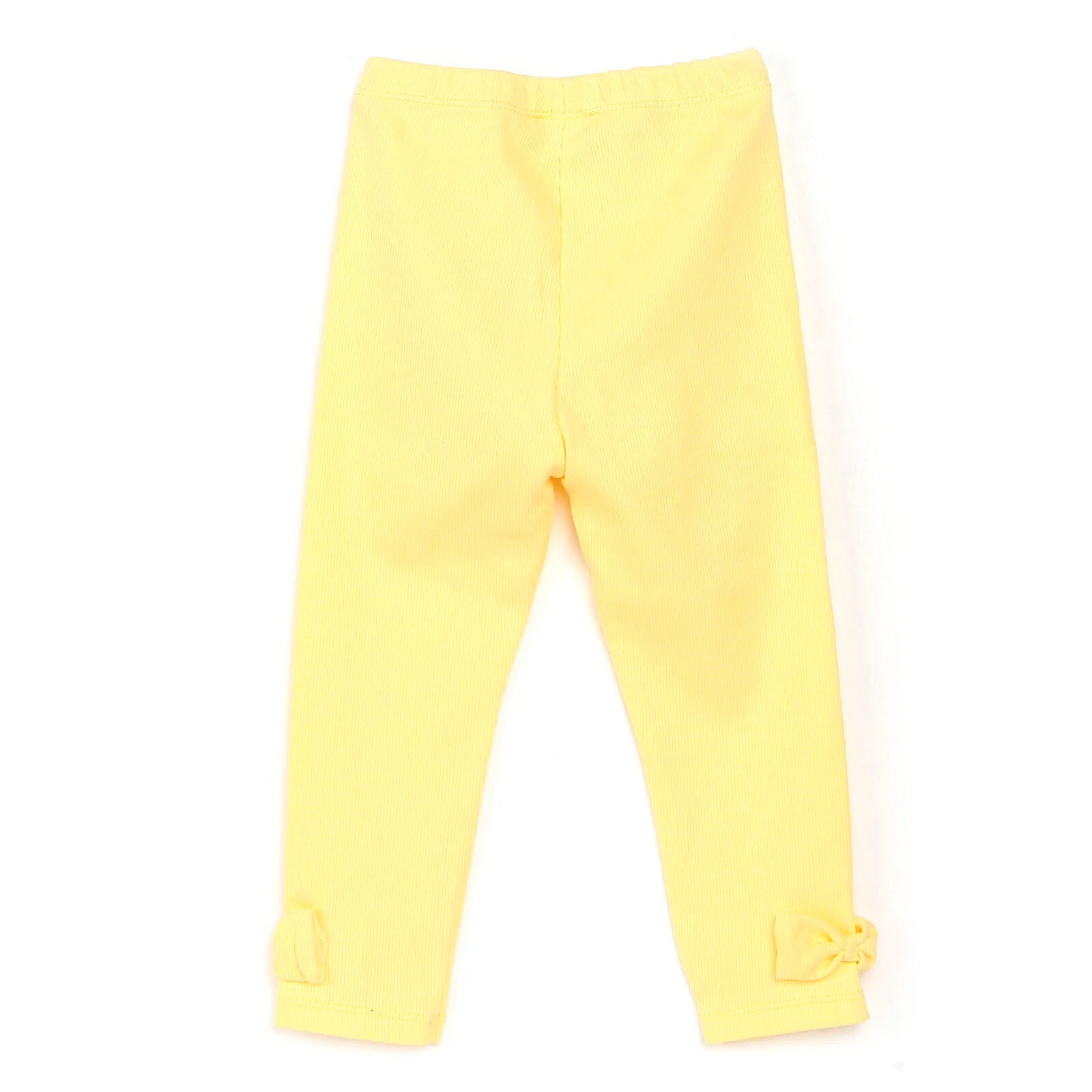 HelloBaby Basic Baby Girl Bow Leggings - Yellow - ebebek - Black Friday