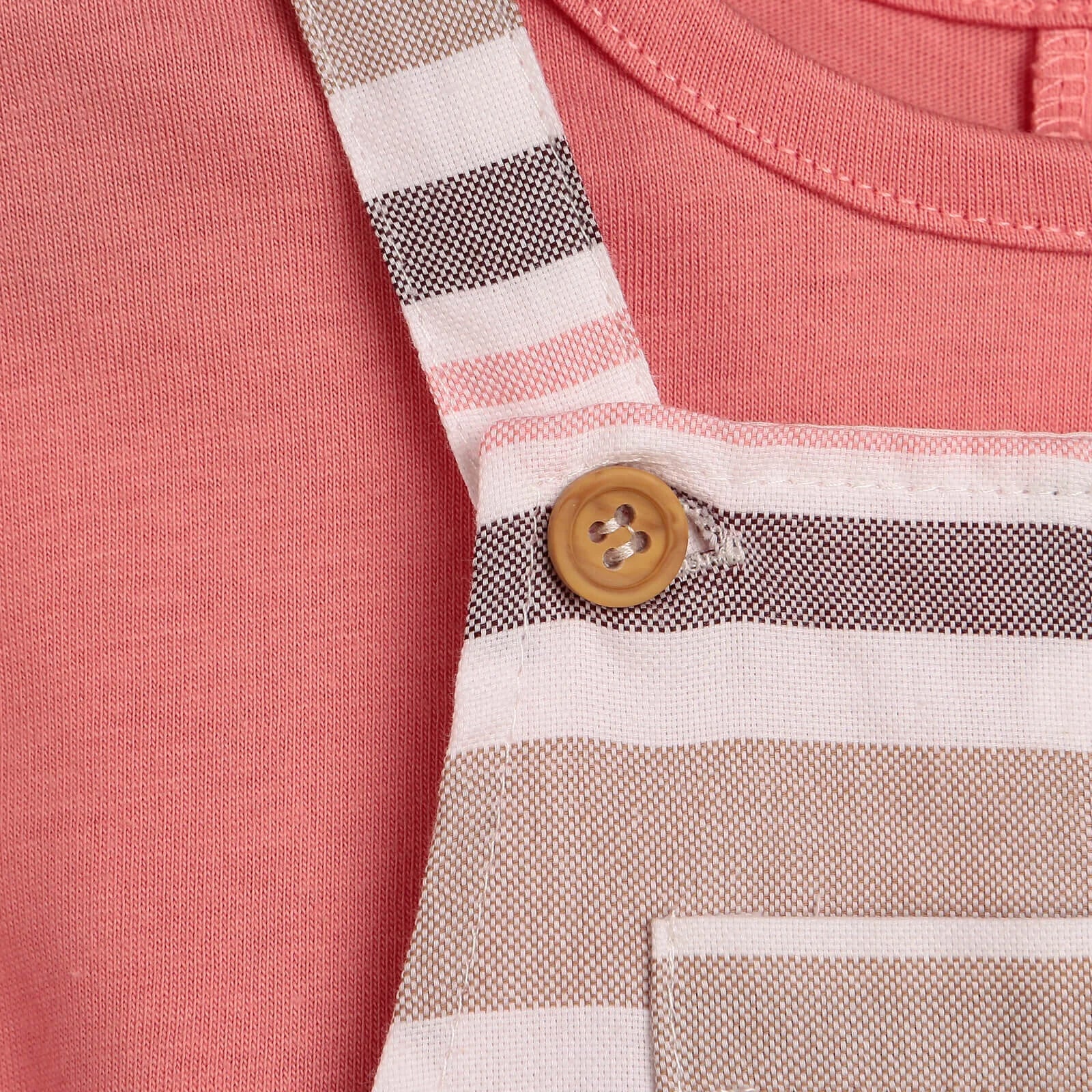 Cassiope Soil Short Dungaree - T-shirt - Orange - ebebek - Black Friday