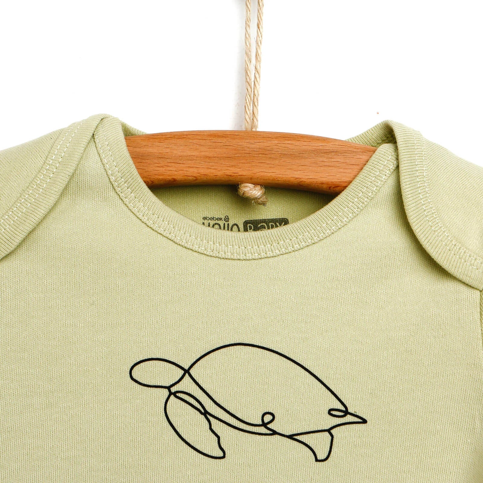 HelloBaby Long Sleeve Bodysuit - Khaki - ebebek - Black Friday
