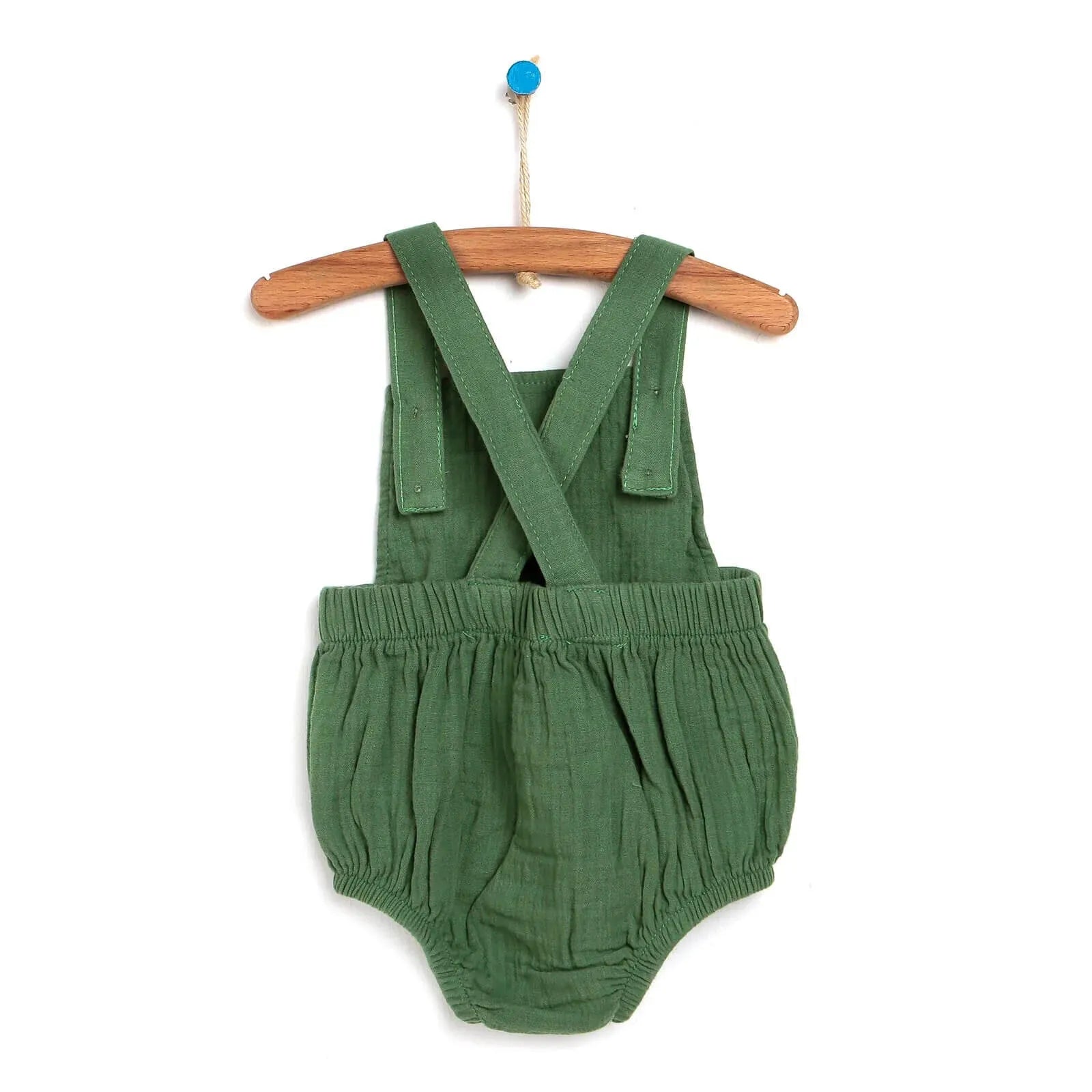 HelloBaby Newborn Muslin Romper - Green - ebebek - Black Friday