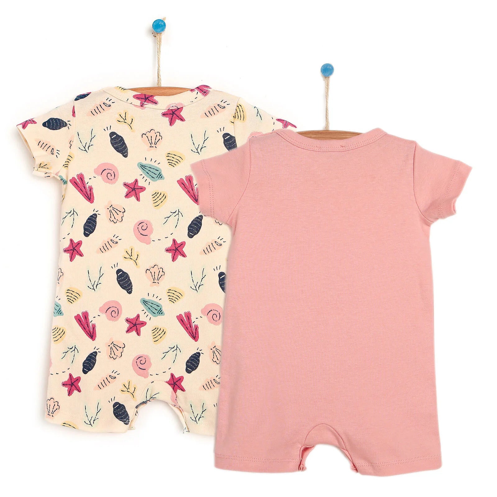 HelloBaby Basic Baby Girl 2 Piece Short Overalls - Pink - ebebek - Black Friday