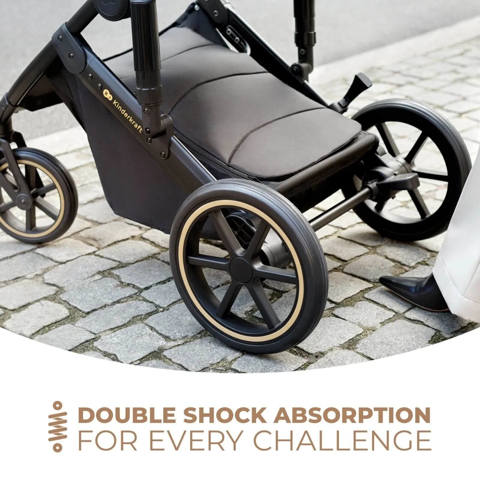 Kinderkraft 3 - in - 1 Mink Pro Prime 2 Travel System with Car Seat - Dark Green - ebebek - Black Friday